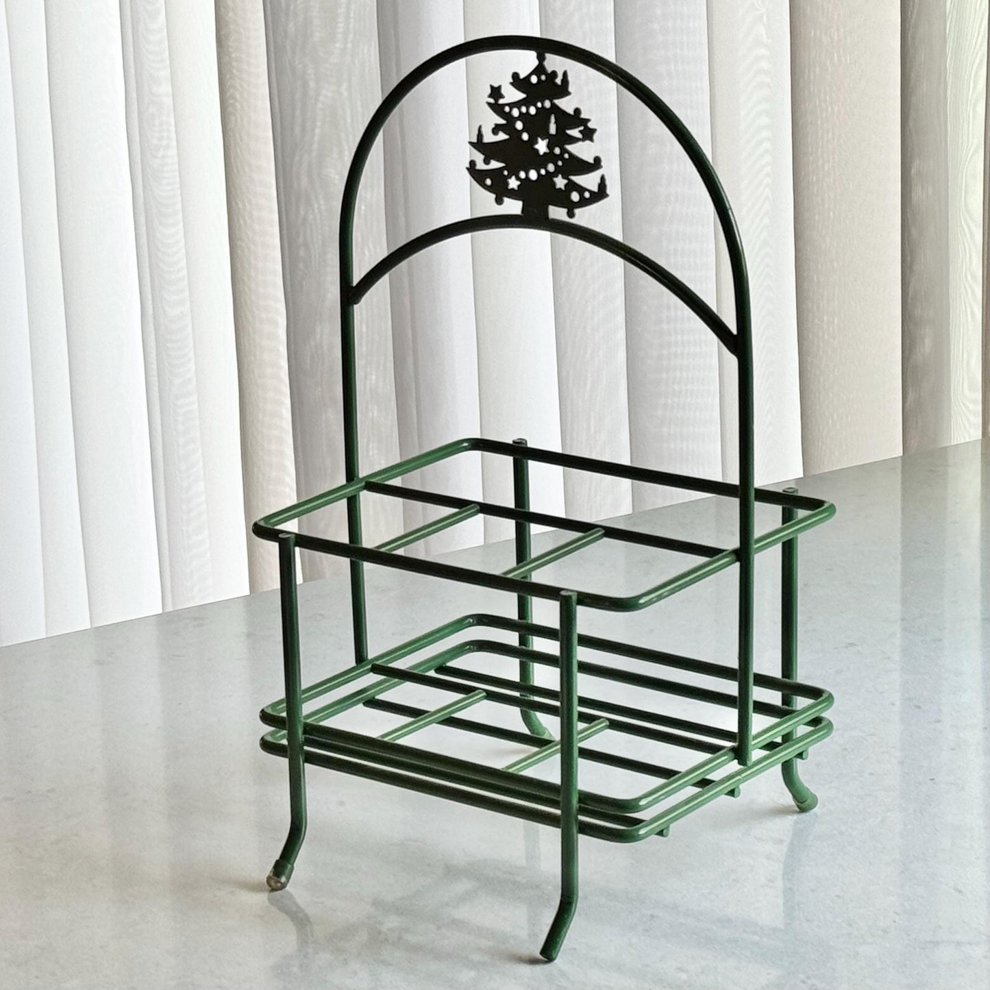 Vintage Waechtersbach Christmas Tree Silverware and Napkin Holder