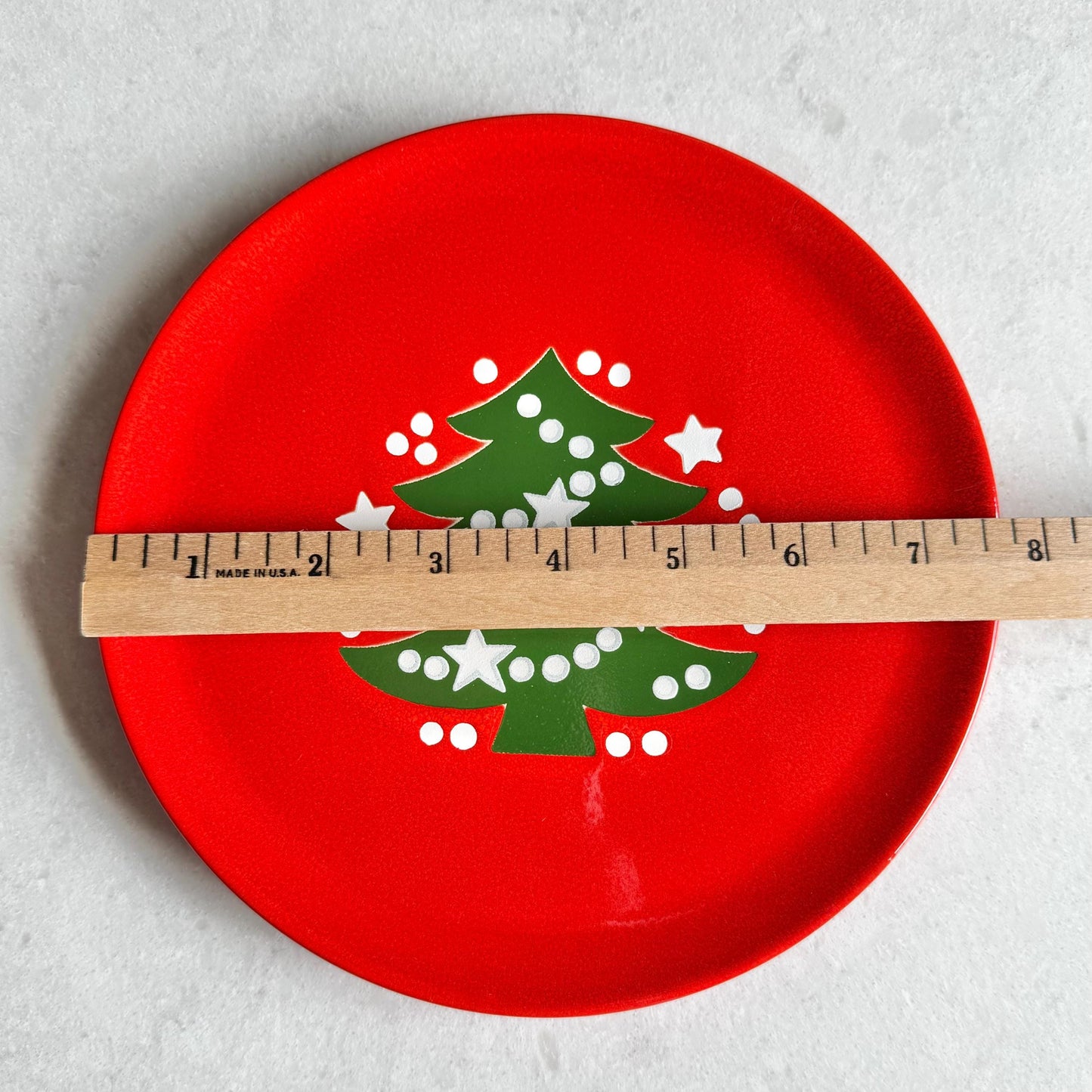 Vintage Waechtersbach Red Christmas Tree 7-3/4 Inch Plates - 14 available
