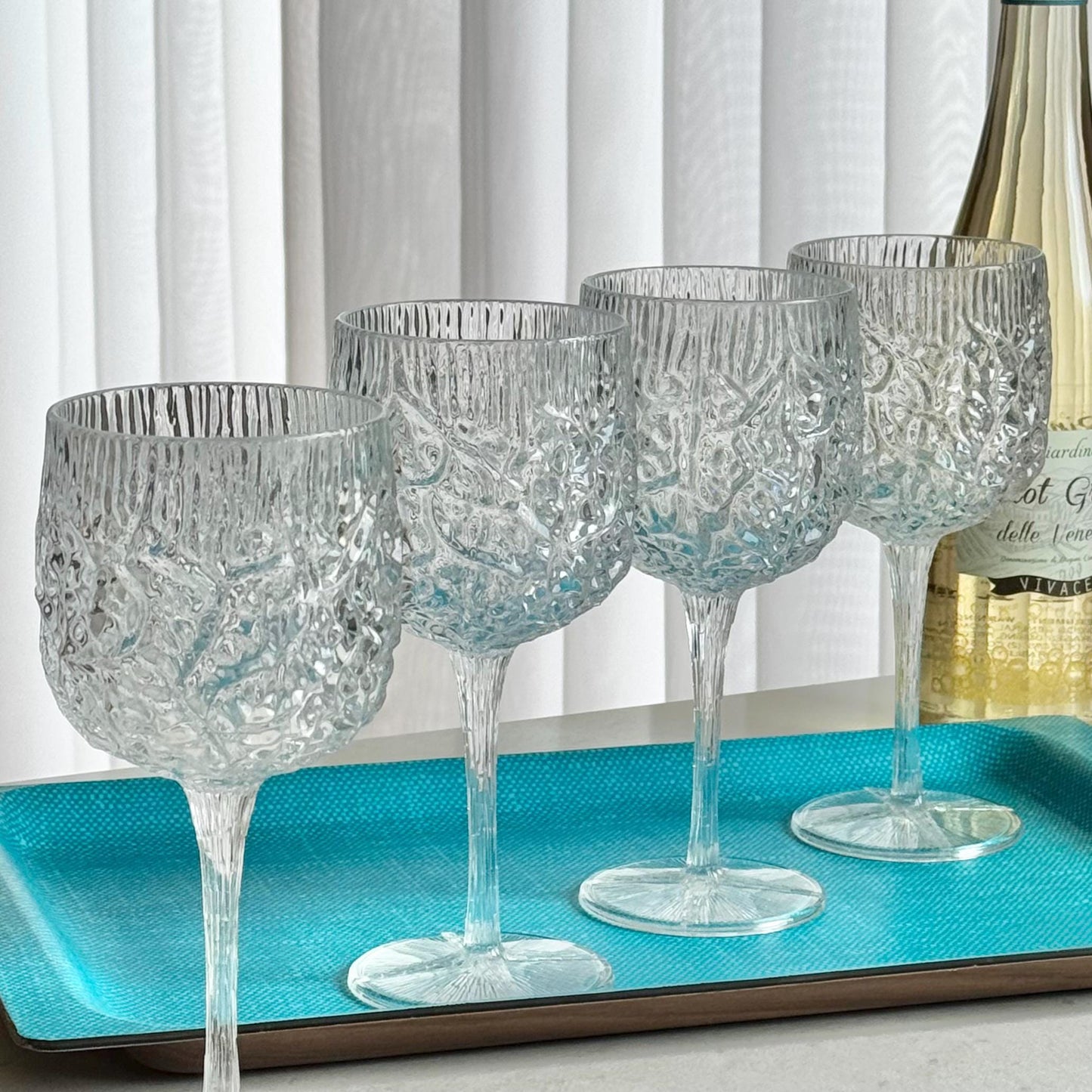 Vintage Acrylic Glasses - Set of 4 Goblets
