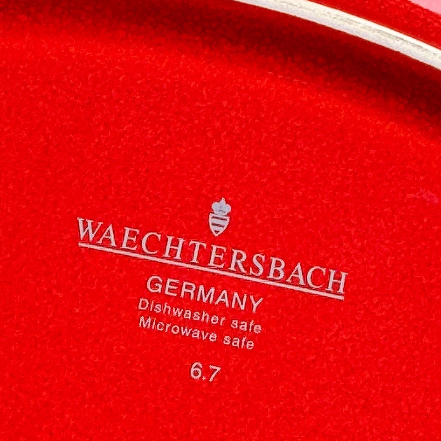 Vintage Waechtersbach Red Christmas Tree 12 Inch Platter
