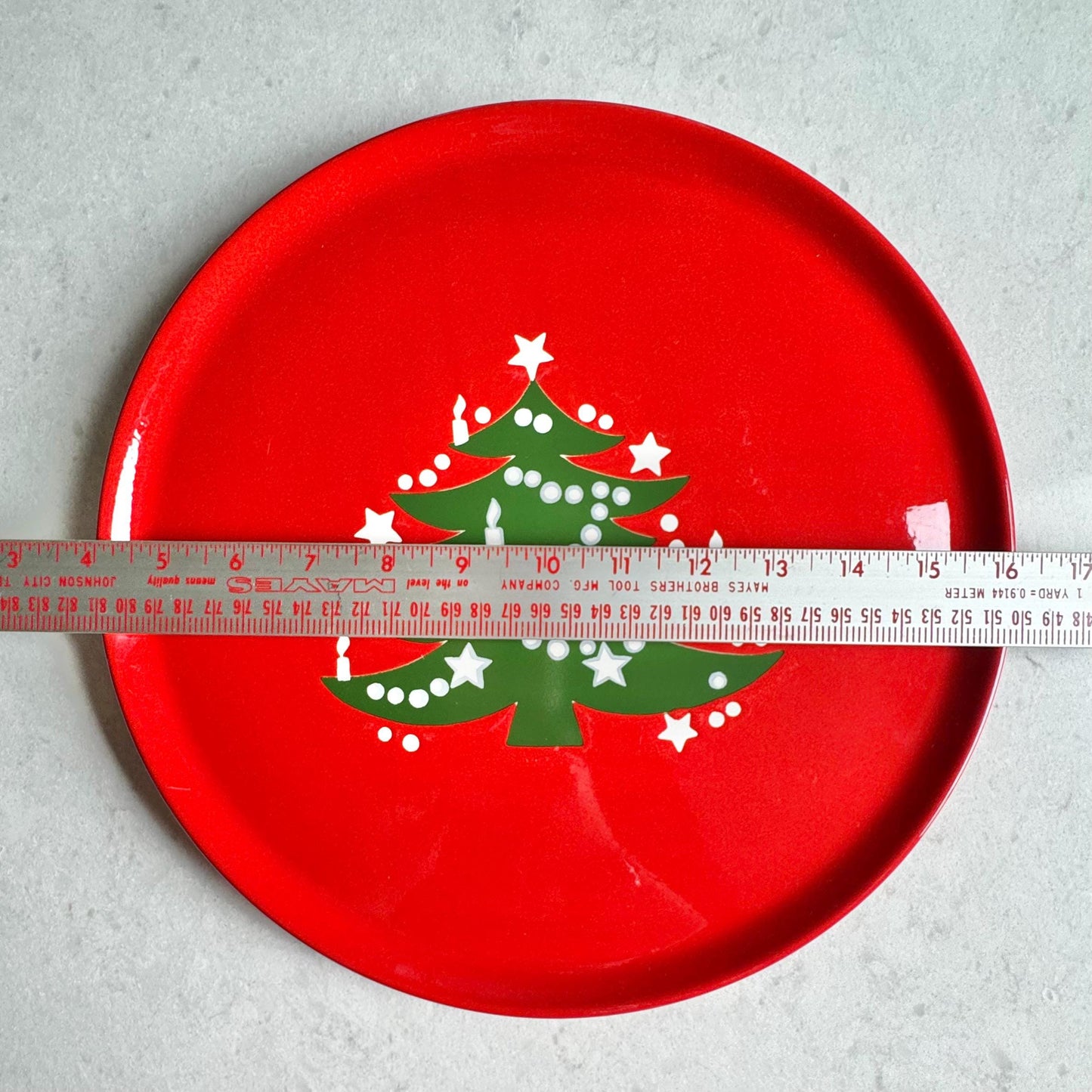 Vintage Waechtersbach Red Christmas Tree 12 Inch Platter