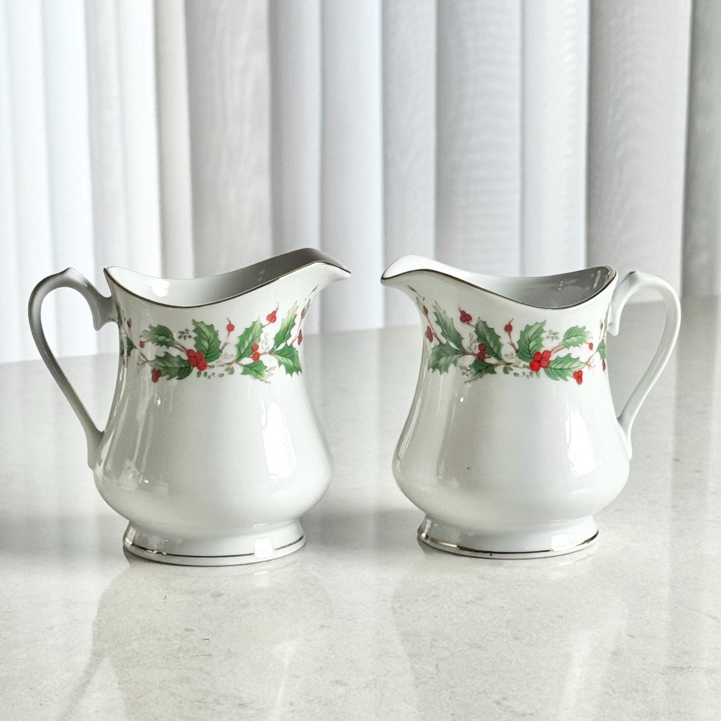 Vintage China Pearl Noel Sugar and Creamer Sets - 2 Available