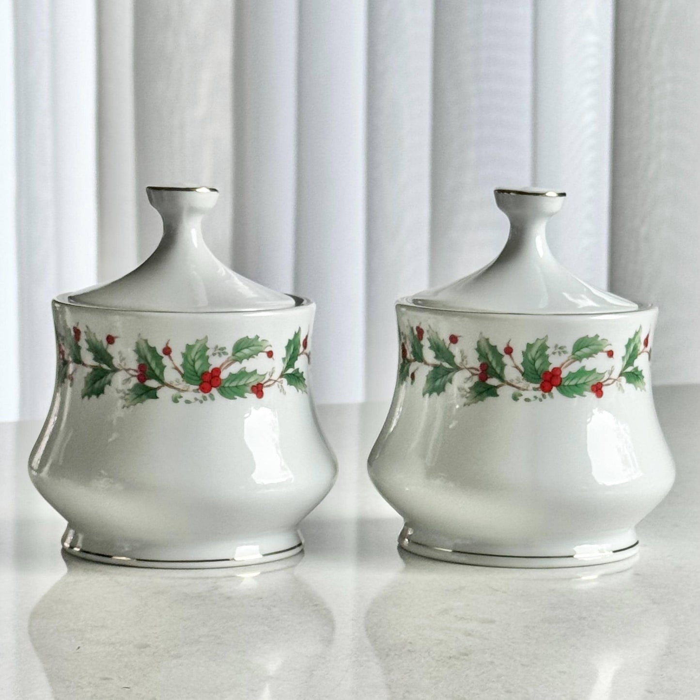 Vintage China Pearl Noel Sugar and Creamer Sets - 2 Available