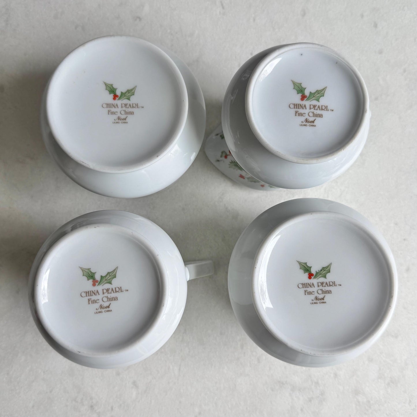 Vintage China Pearl Noel Sugar and Creamer Sets - 2 Available