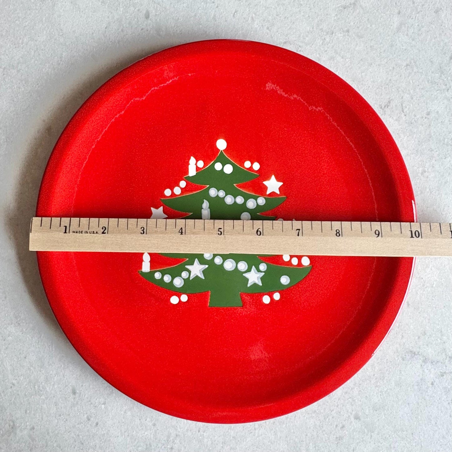 Vintage Waechtersbach Red Christmas Tree 10 Inch Dinner Plates - 22 Available