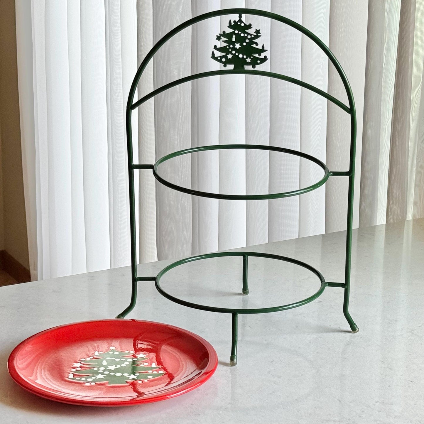 Vintage Waechtersbach Christmas Tree Plate Holder