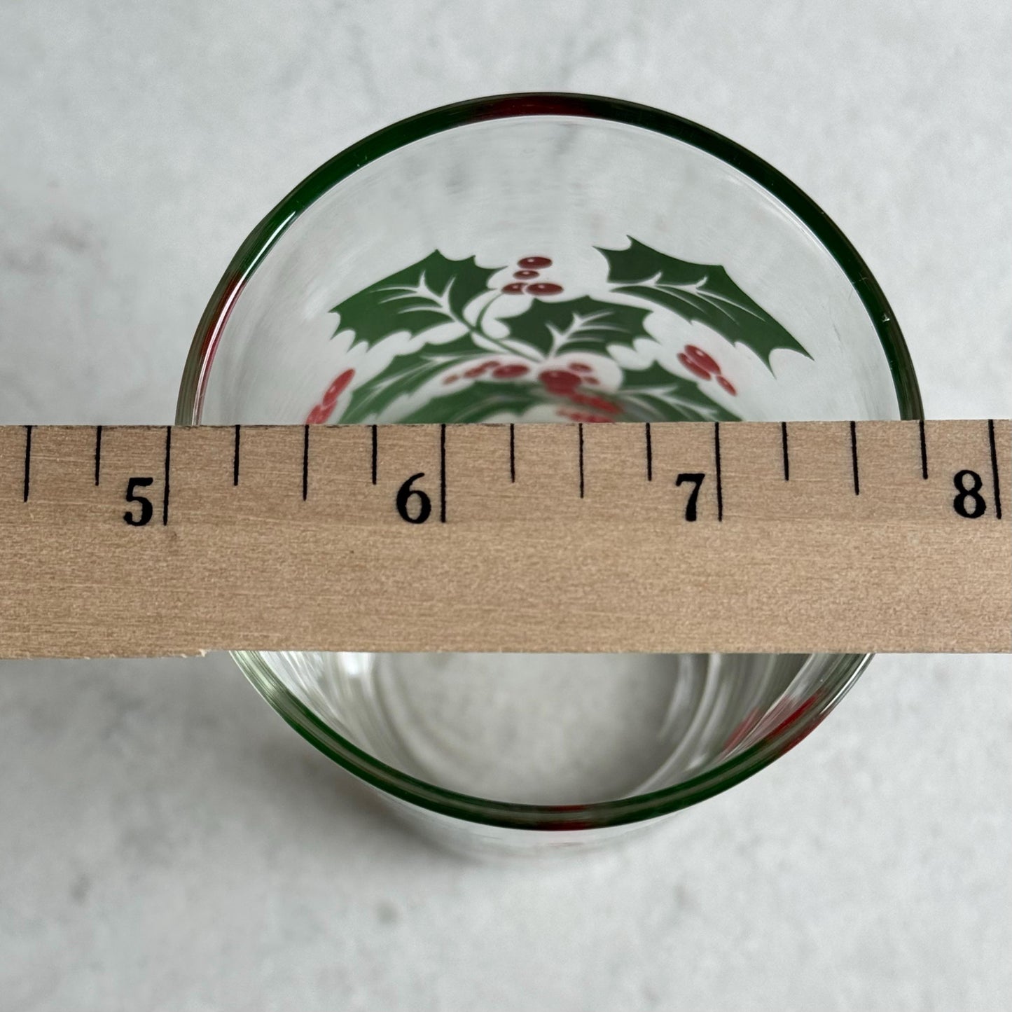 Vintage Indiana Glass 12 Ounce Holly Tumblers - Set of 8