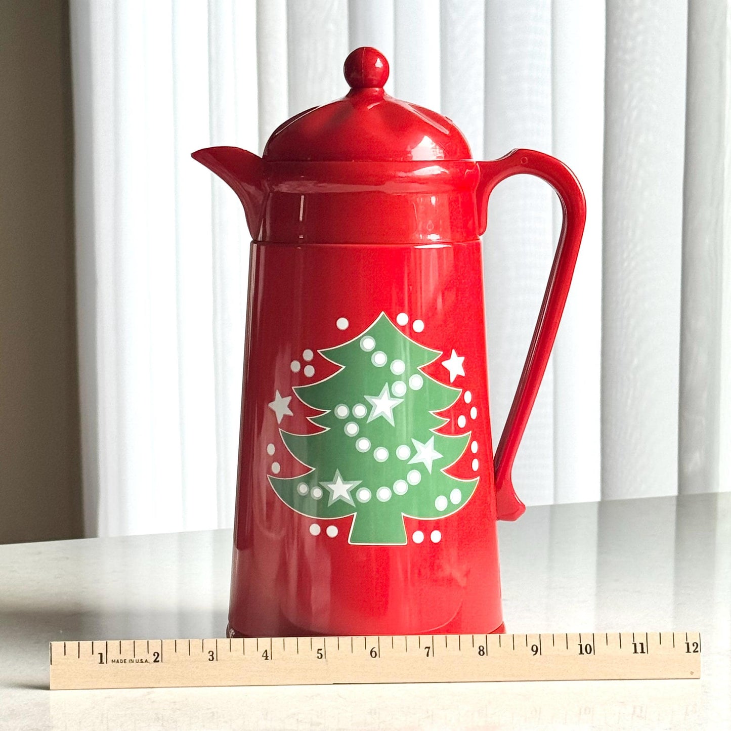 Vintage Waechtersbach Red Christmas Tree Carafe