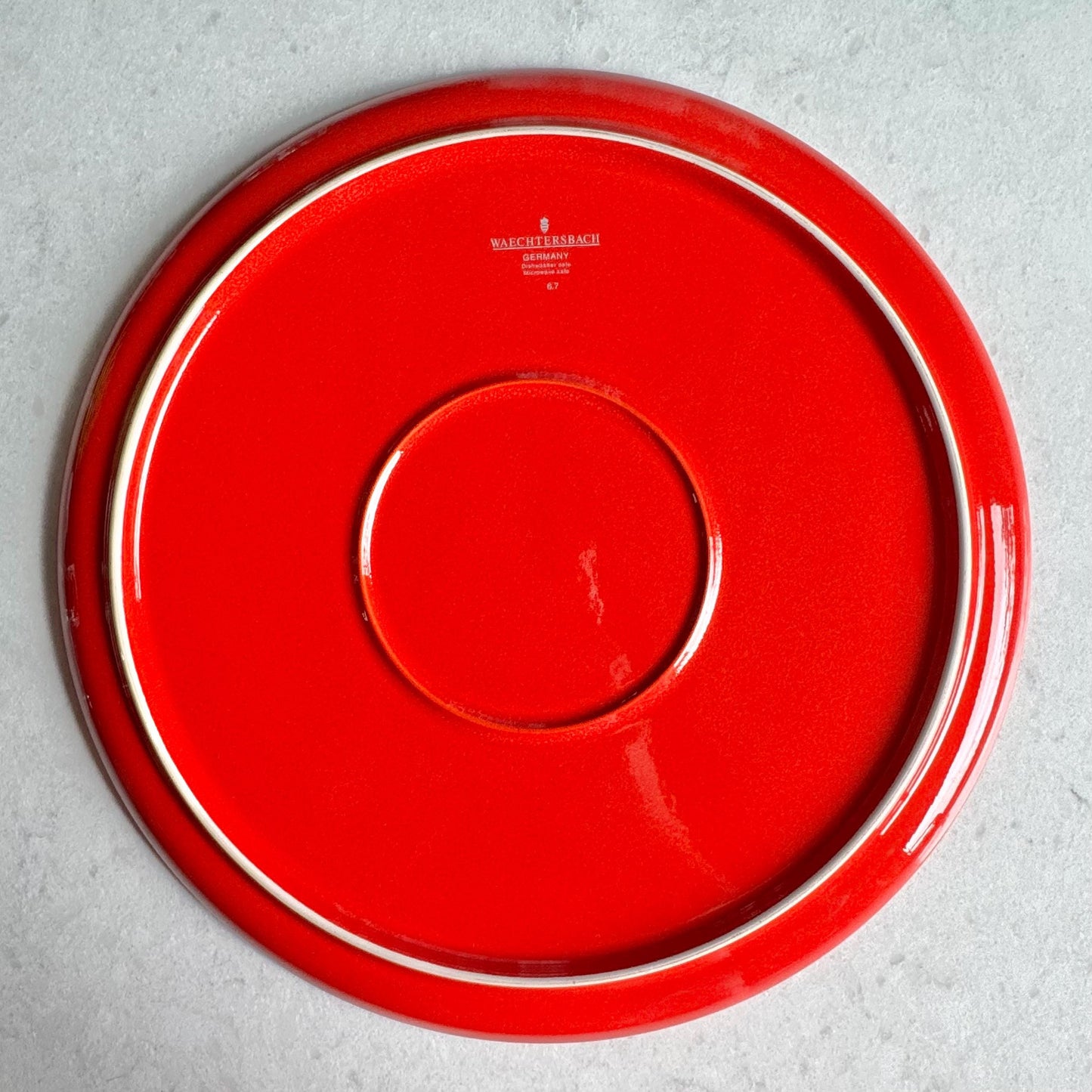 Vintage Waechtersbach Red Christmas Tree 12 Inch Platter