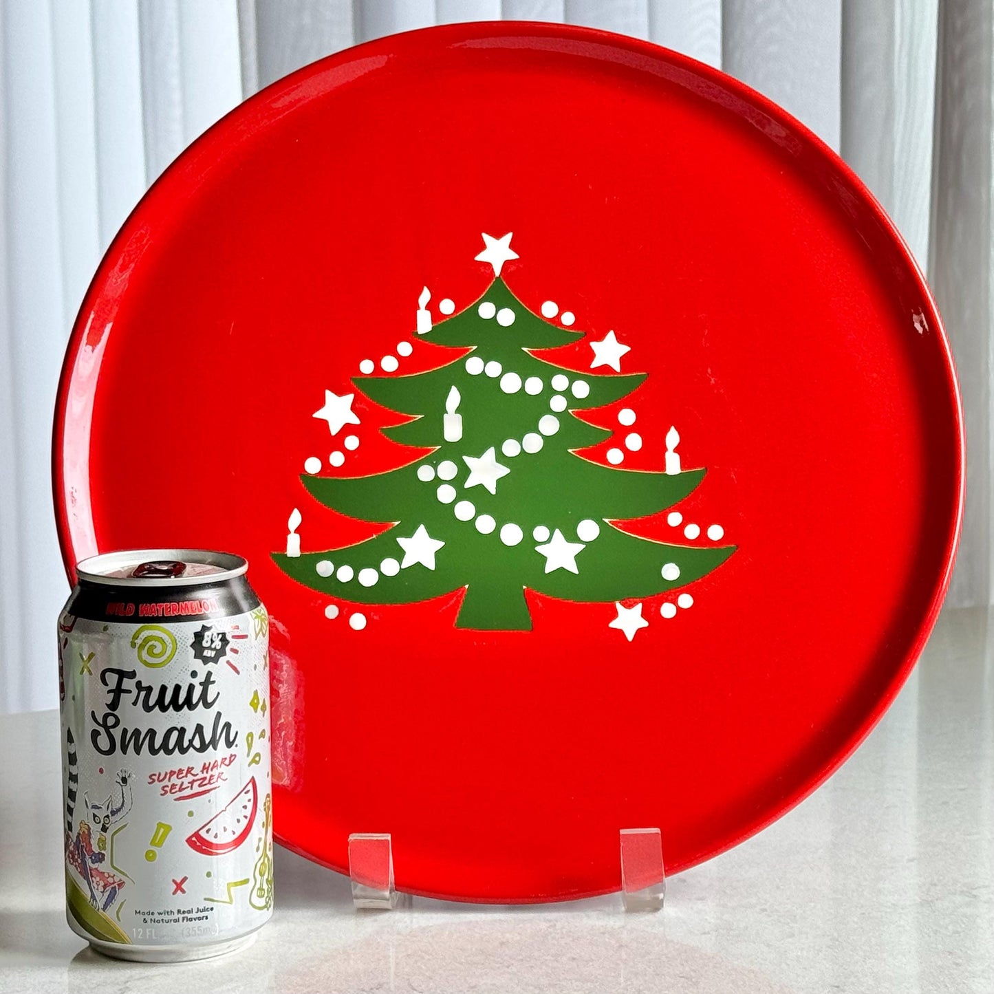 Vintage Waechtersbach Red Christmas Tree 12 Inch Platter