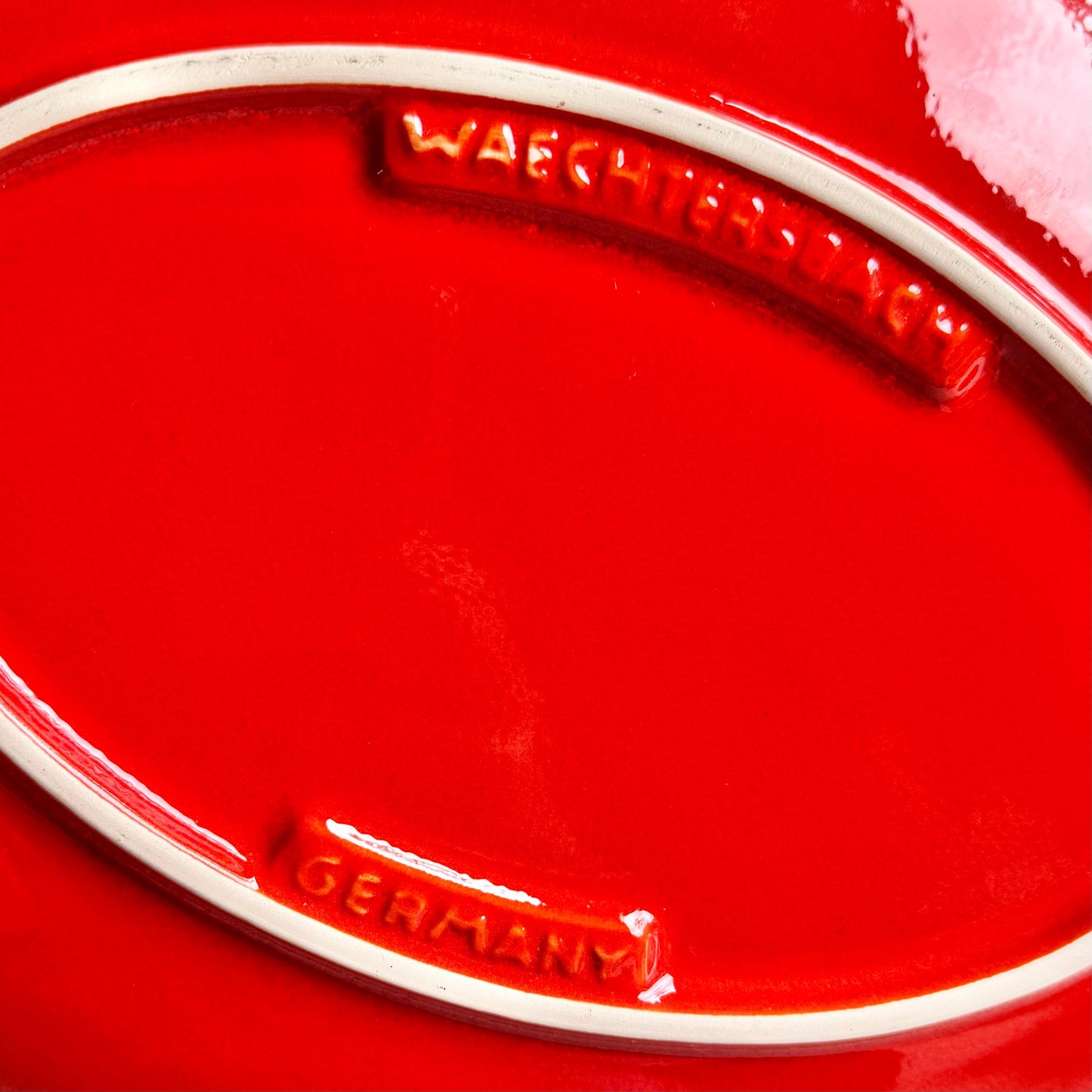 Vintage Waechtersbach Red Christmas Tree Oval Platter