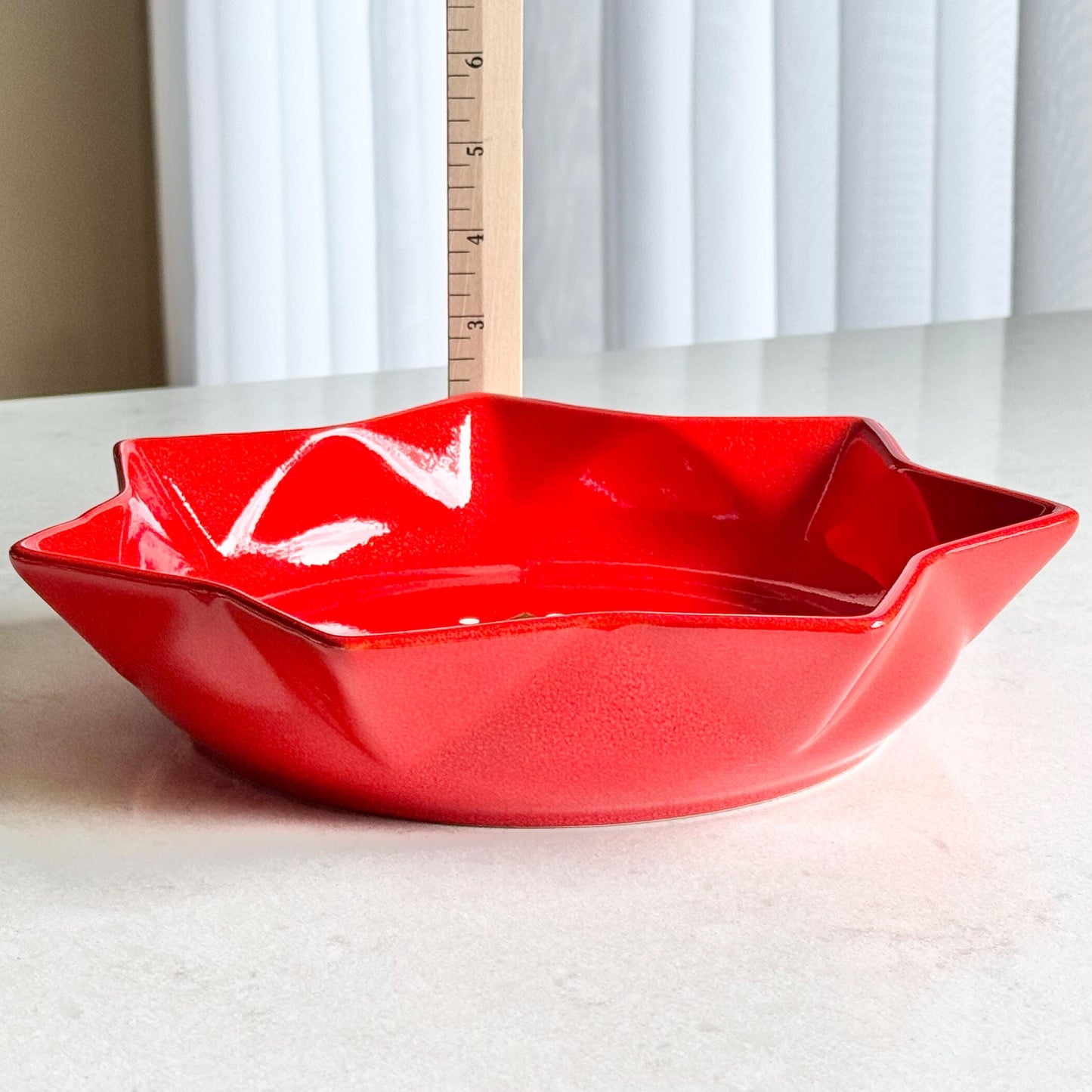 Vintage Waechtersbach Red Christmas Tree Star Bowl