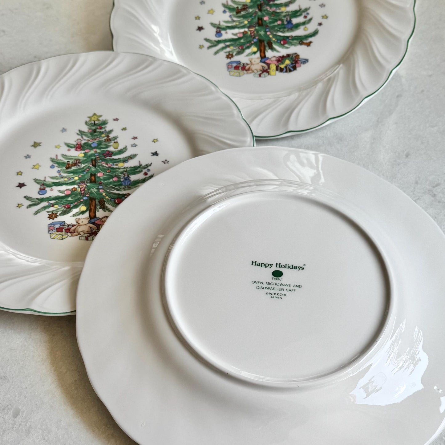 Vintage Nikko Happy Holidays Dinner Plates - Set of 12