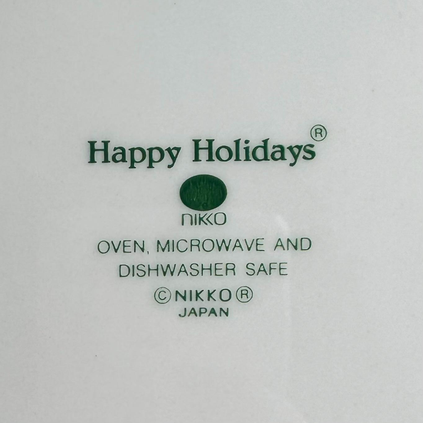 Vintage Nikko Happy Holidays Platter