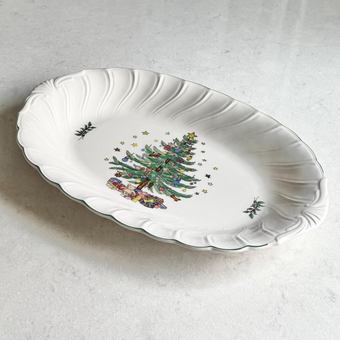 Vintage Nikko Happy Holidays Platter