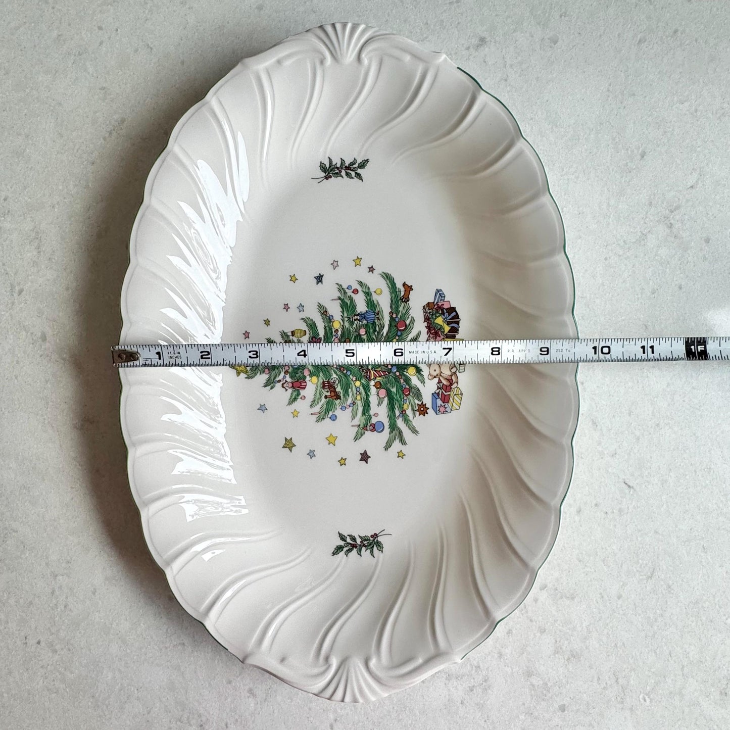 Vintage Nikko Happy Holidays Platter