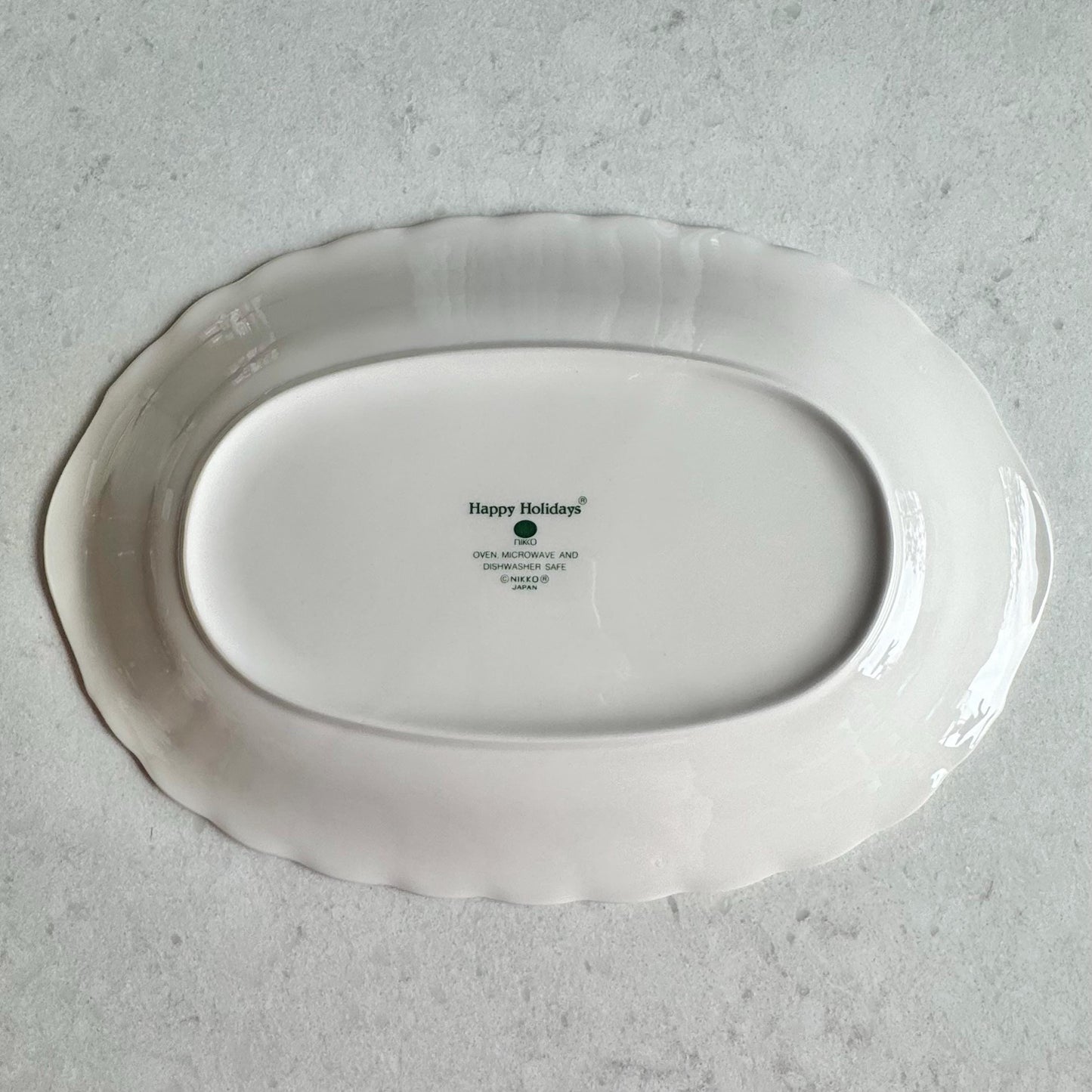 Vintage Nikko Happy Holidays Platter