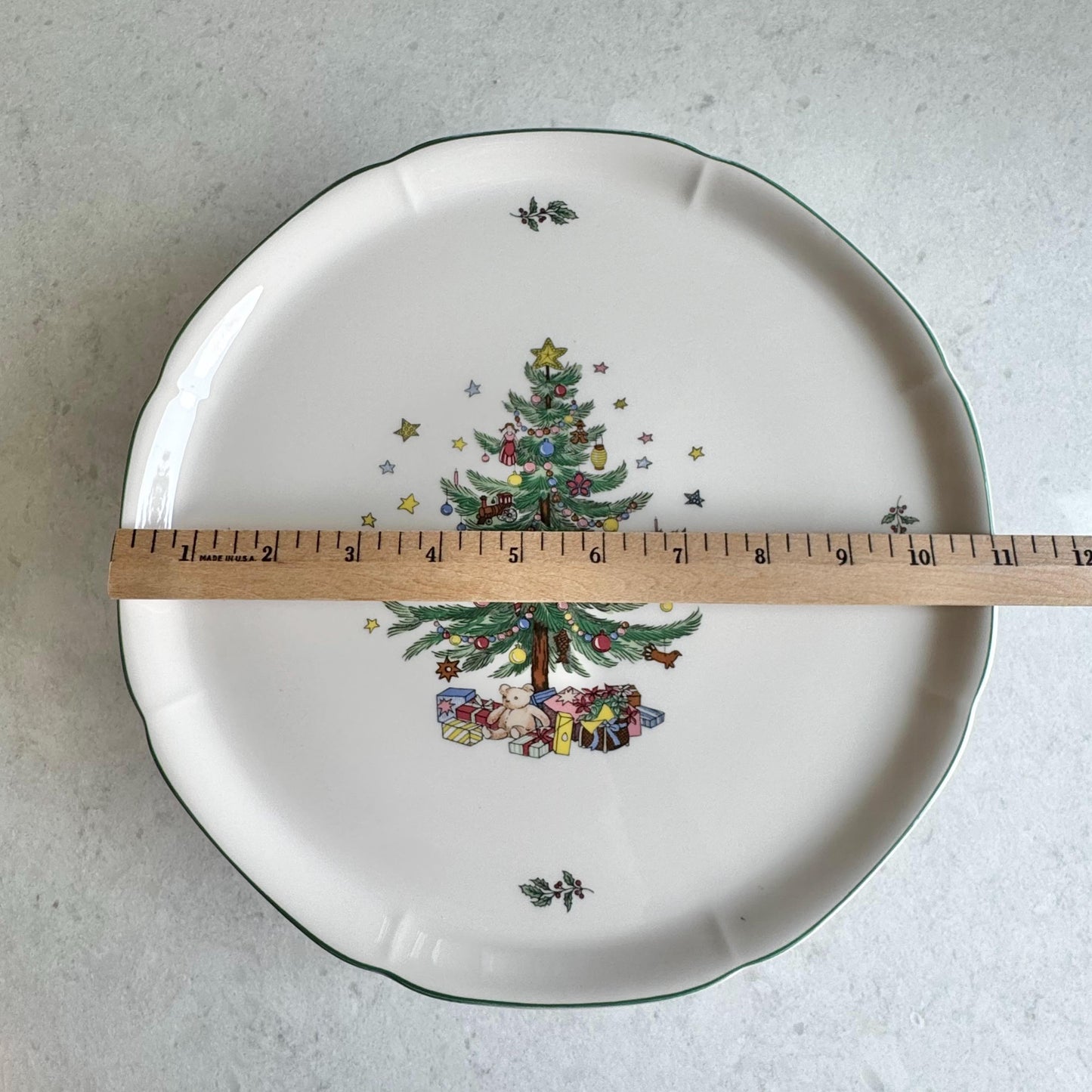 Vintage Nikko Happy Holidays Cake Stand