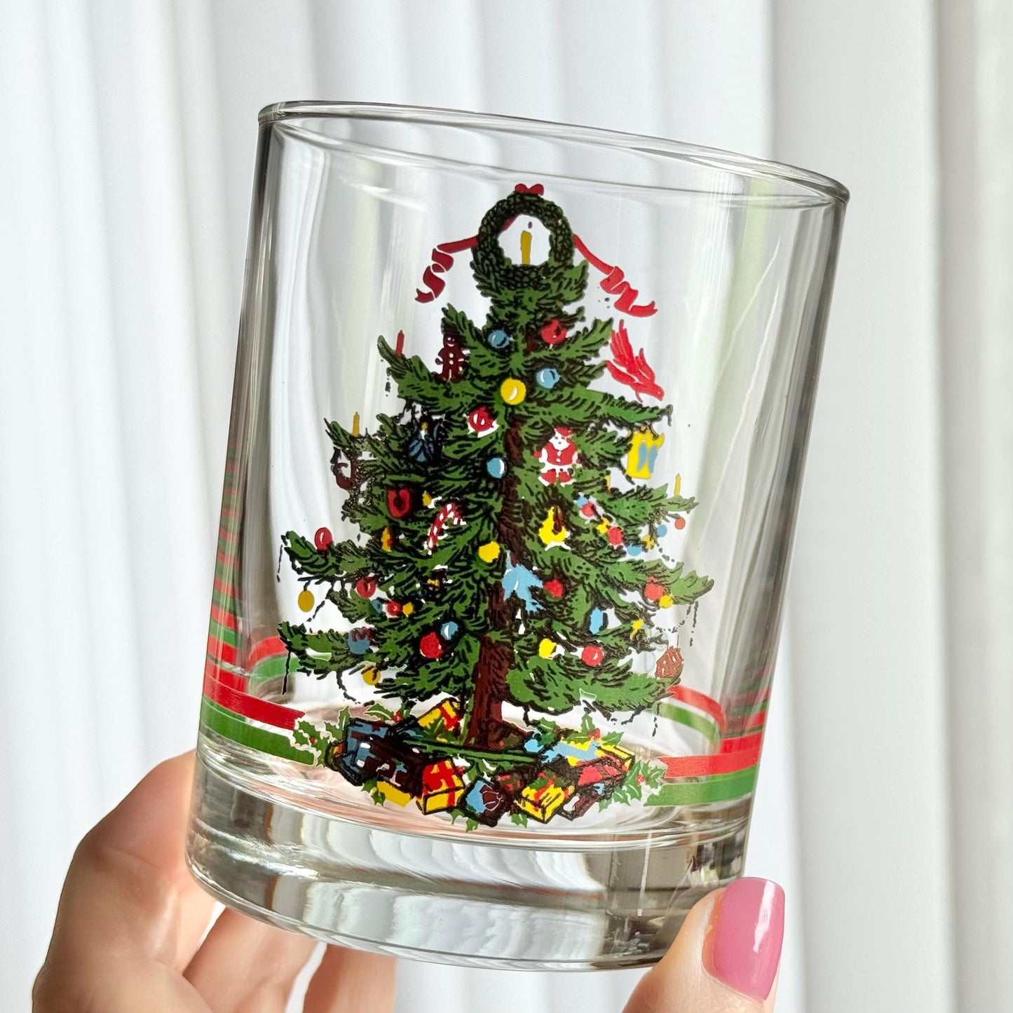 Vintage Georges Briard Yule Tide Glasses - Set of 4 Tumblers