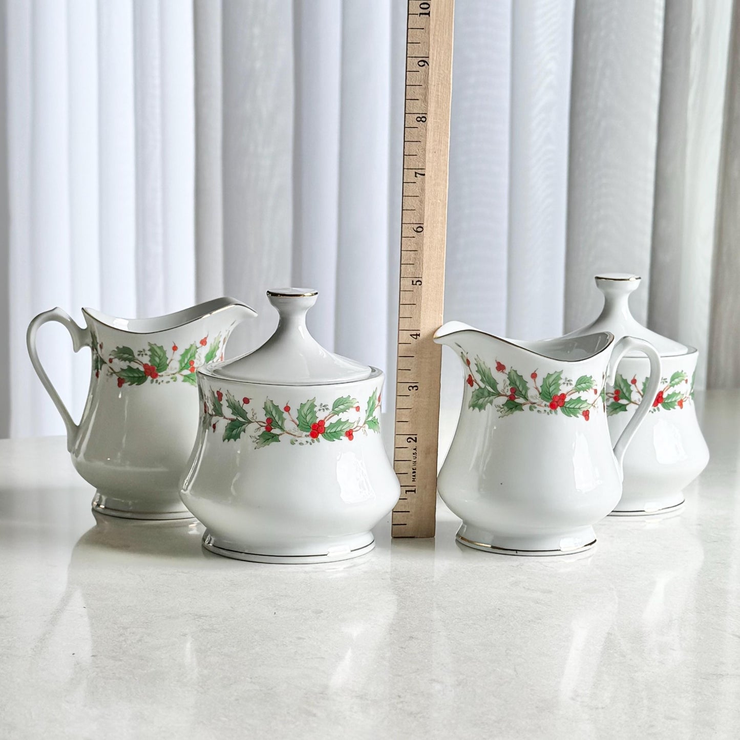 Vintage China Pearl Noel Sugar and Creamer Sets - 2 Available