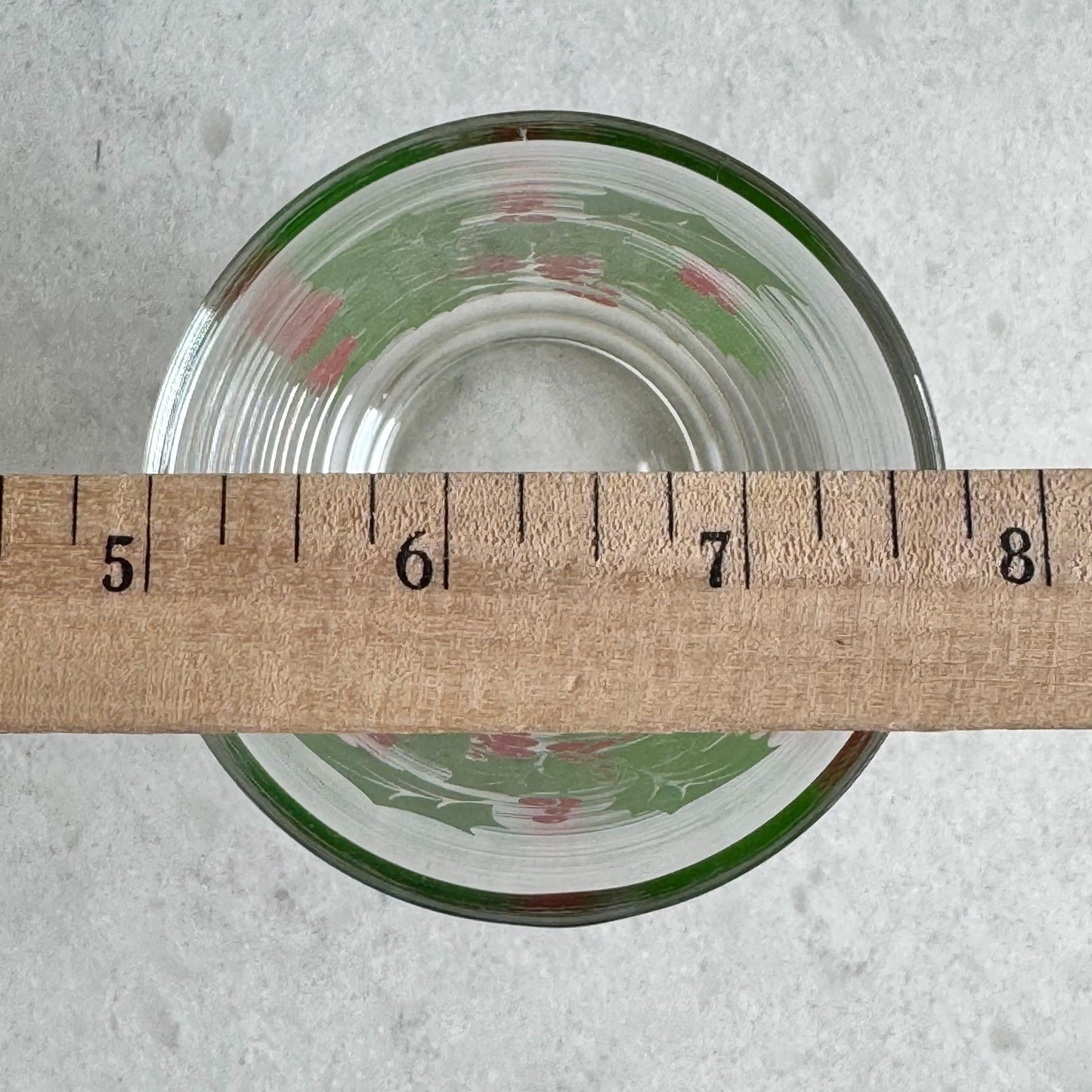 Vintage Indiana Glass 10 Ounce Holly Tumblers Glasses - Set of 4