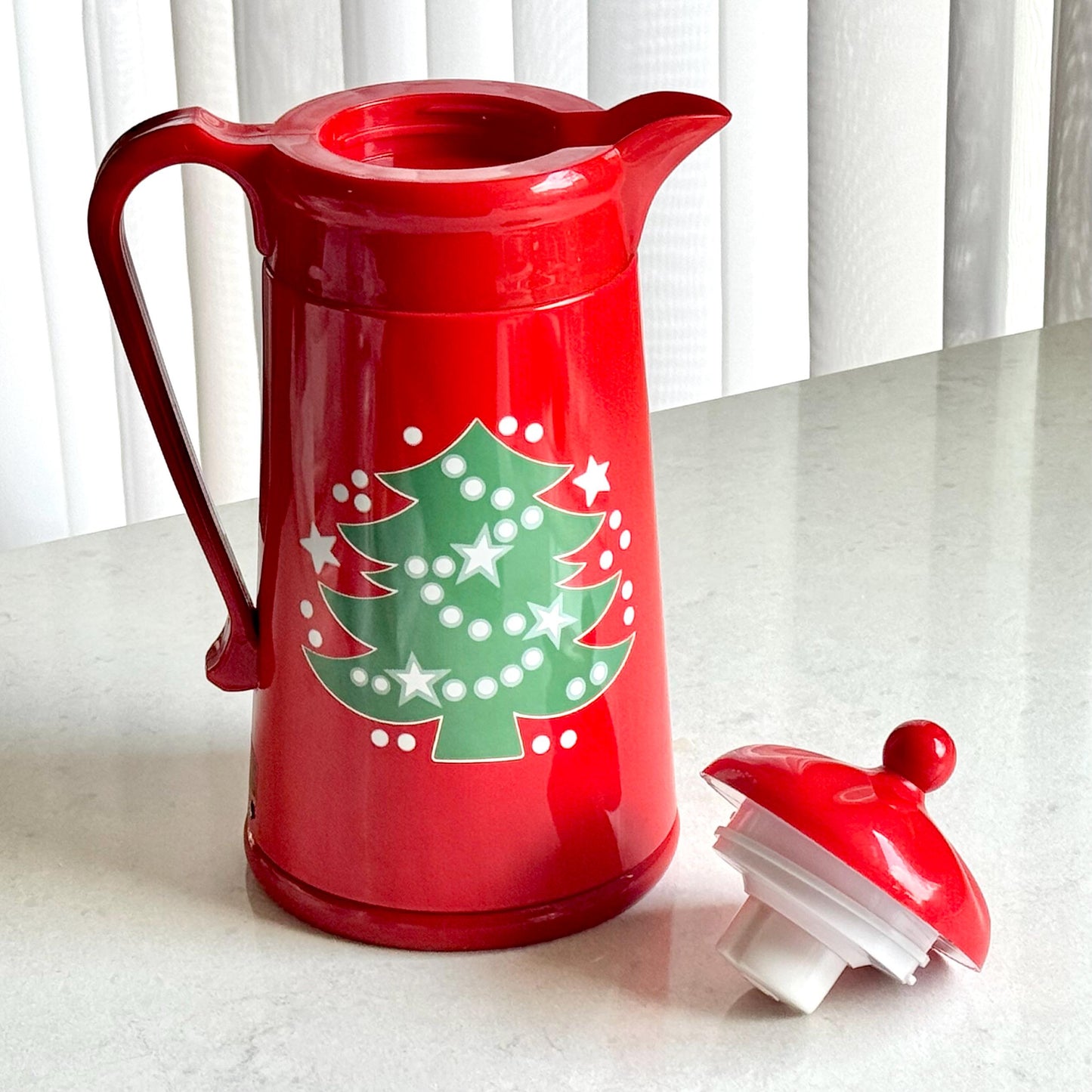 Vintage Waechtersbach Red Christmas Tree Carafe
