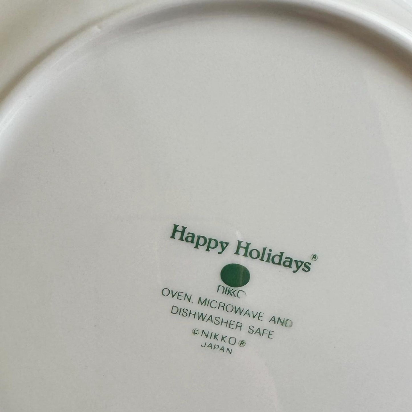 Vintage Nikko Happy Holidays Dinner Plates - Set of 12