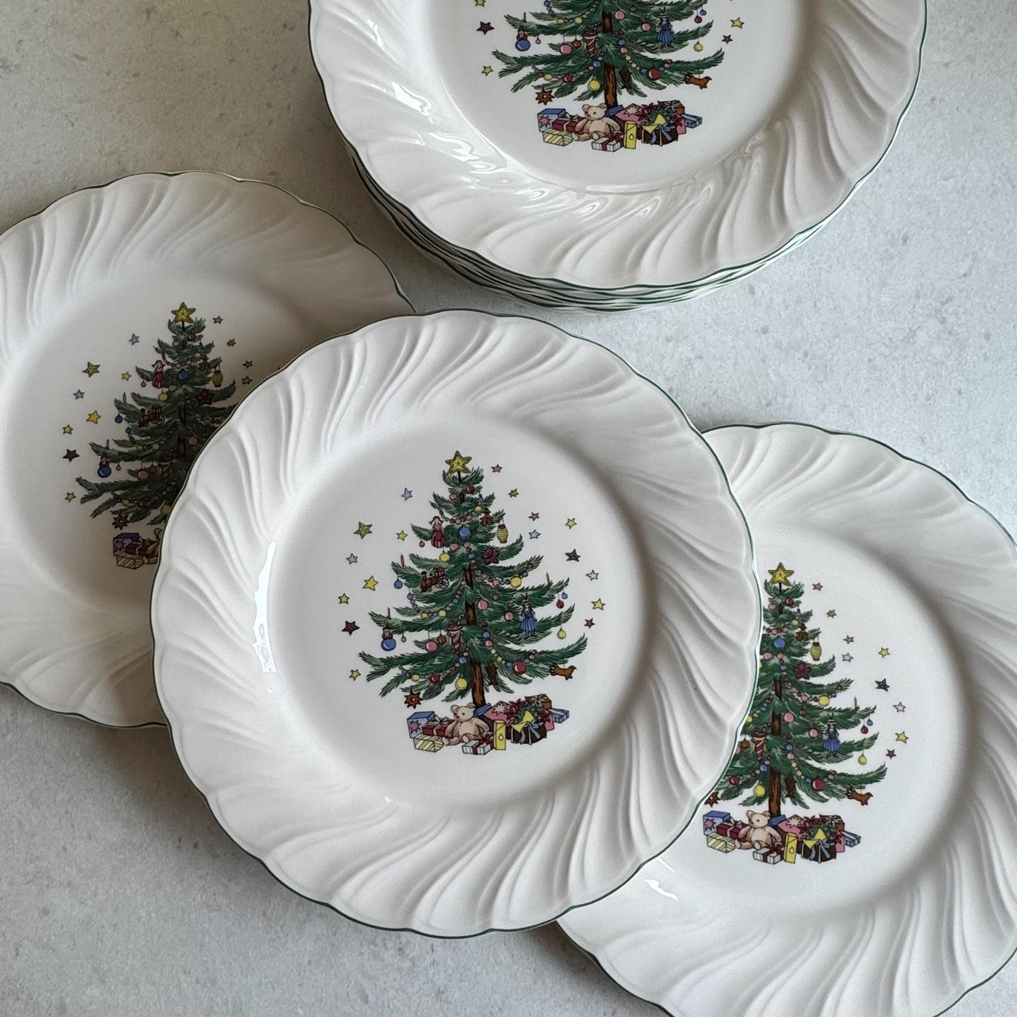 Vintage Nikko Happy Holidays Dinner Plates - Set of 12