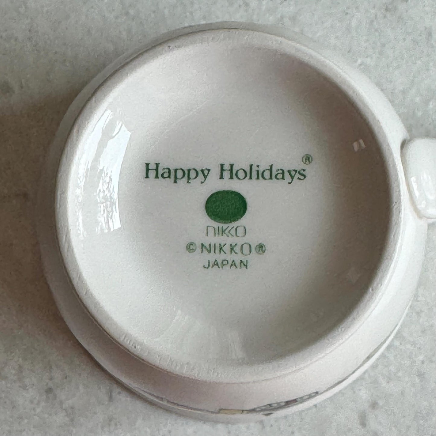 Vintage Nikko Happy Holidays Mugs - Set of 4