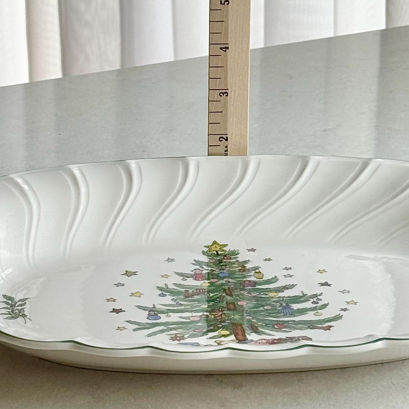Vintage Nikko Happy Holidays Platter