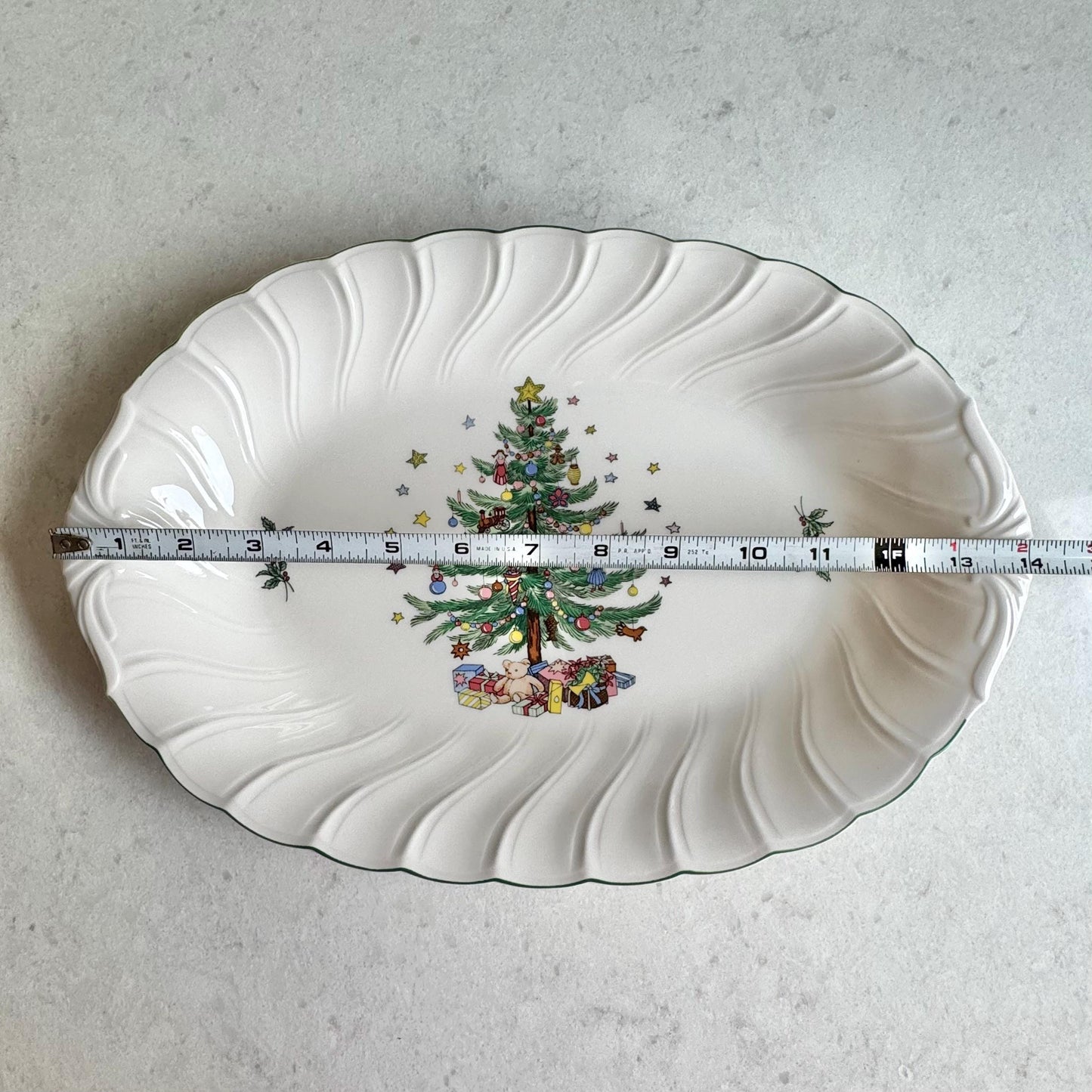 Vintage Nikko Happy Holidays Platter
