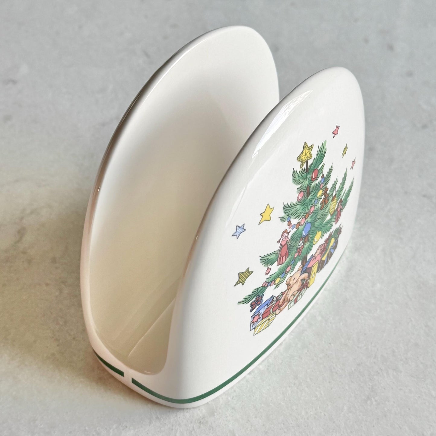 Vintage Nikko Happy Holidays Napkin Holder