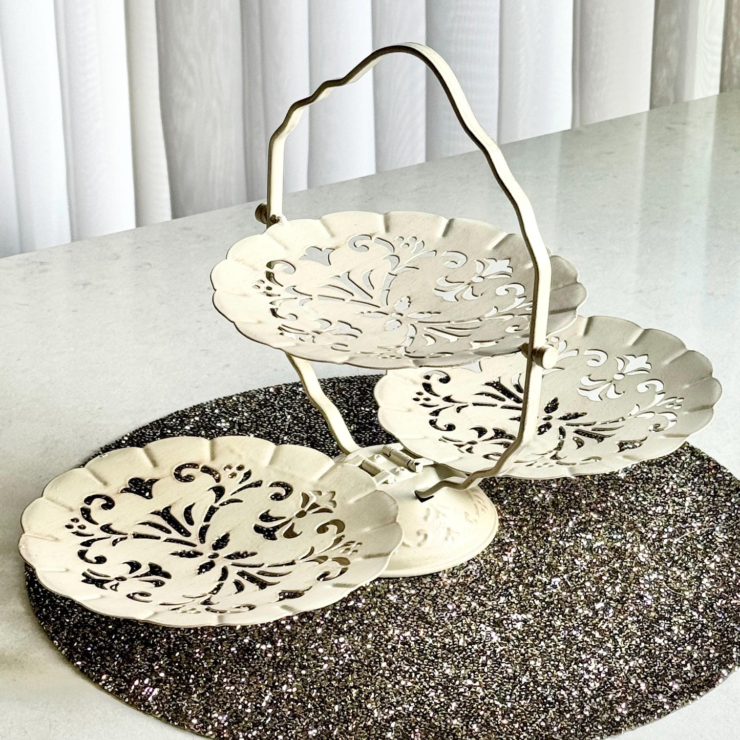 Vintage Three Tier Serving Stand