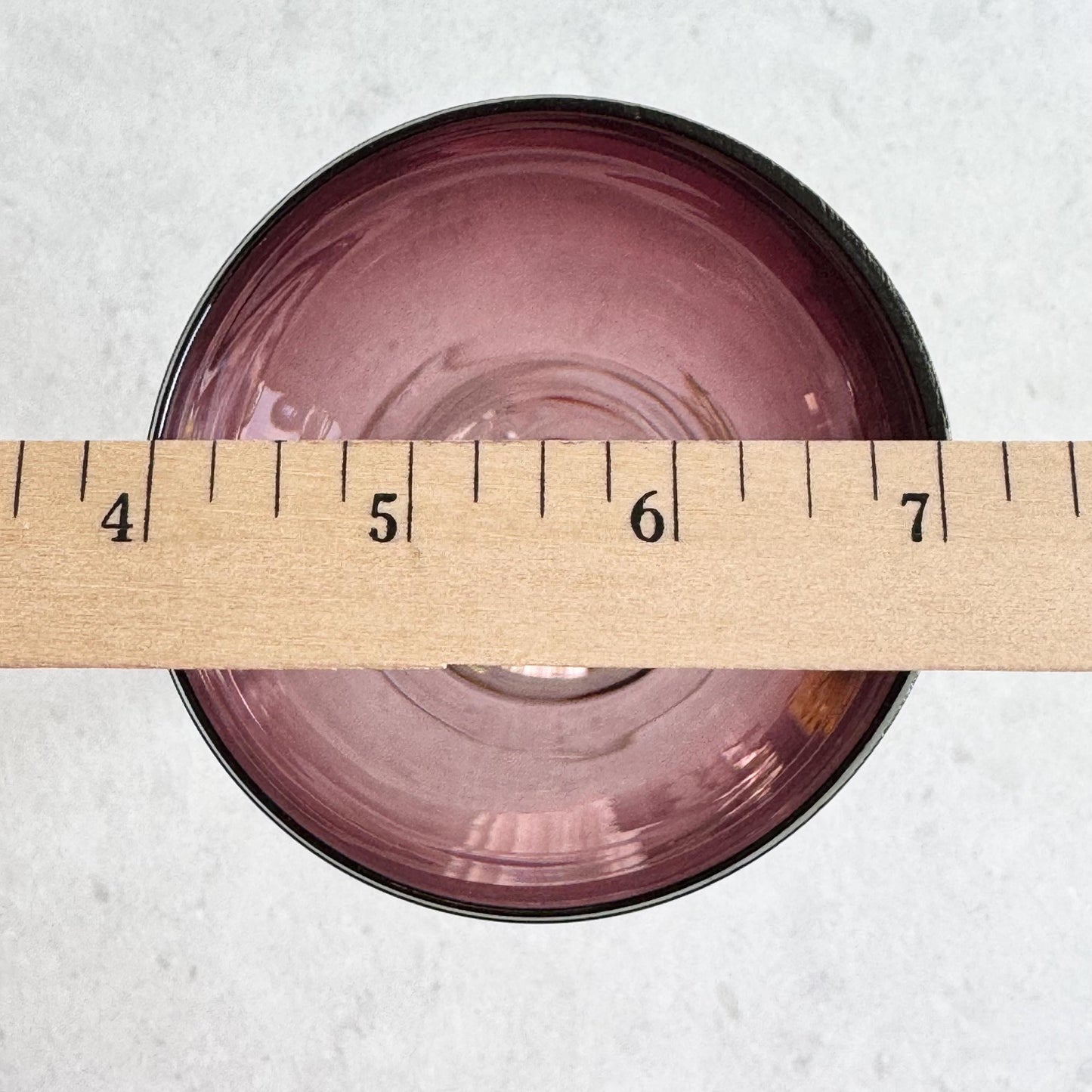 Vintage Amethyst Twisted Stem Glasses - Set o 8