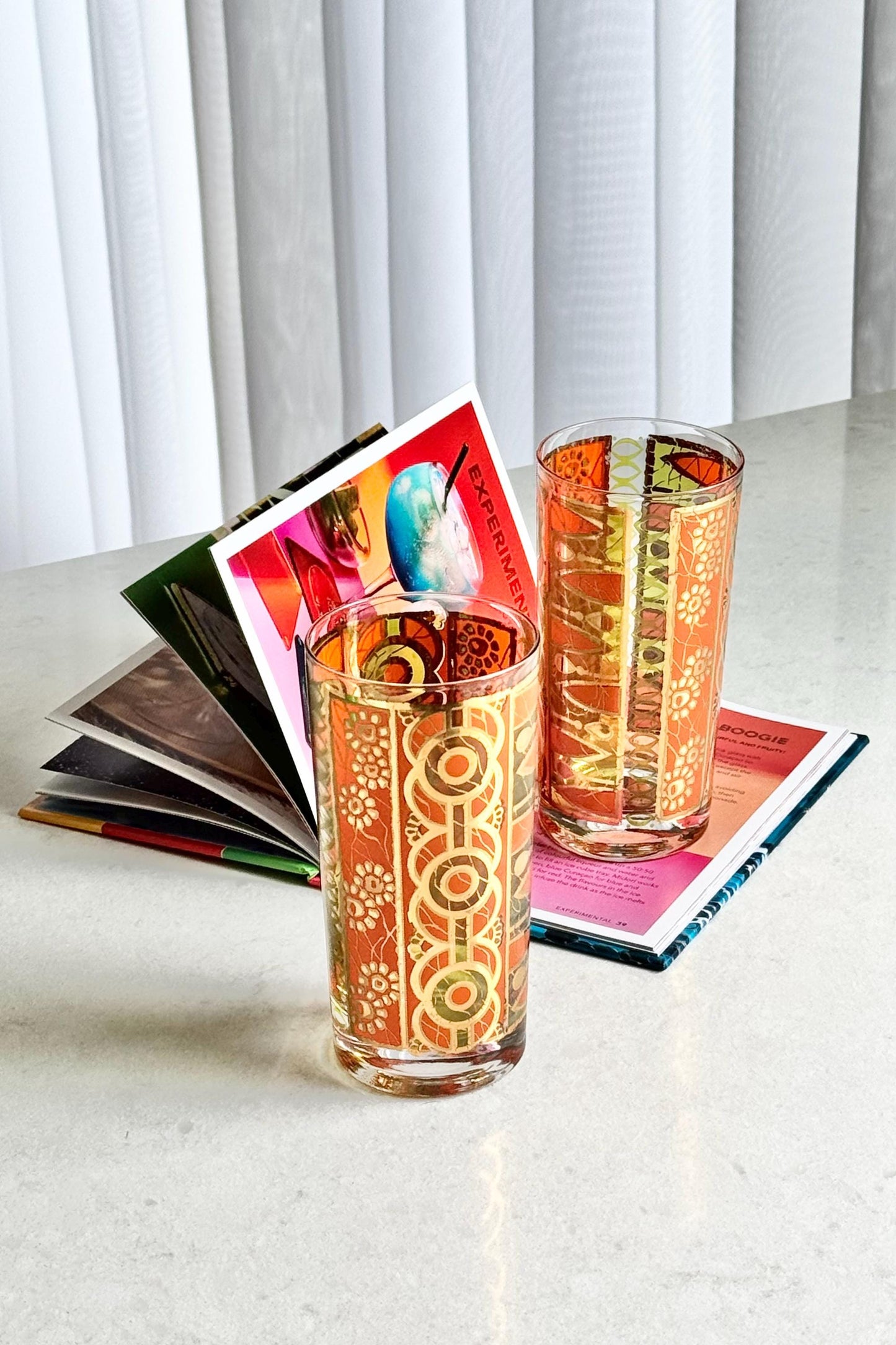 Vintage Georges Briard Highball Glasses - Set of 2