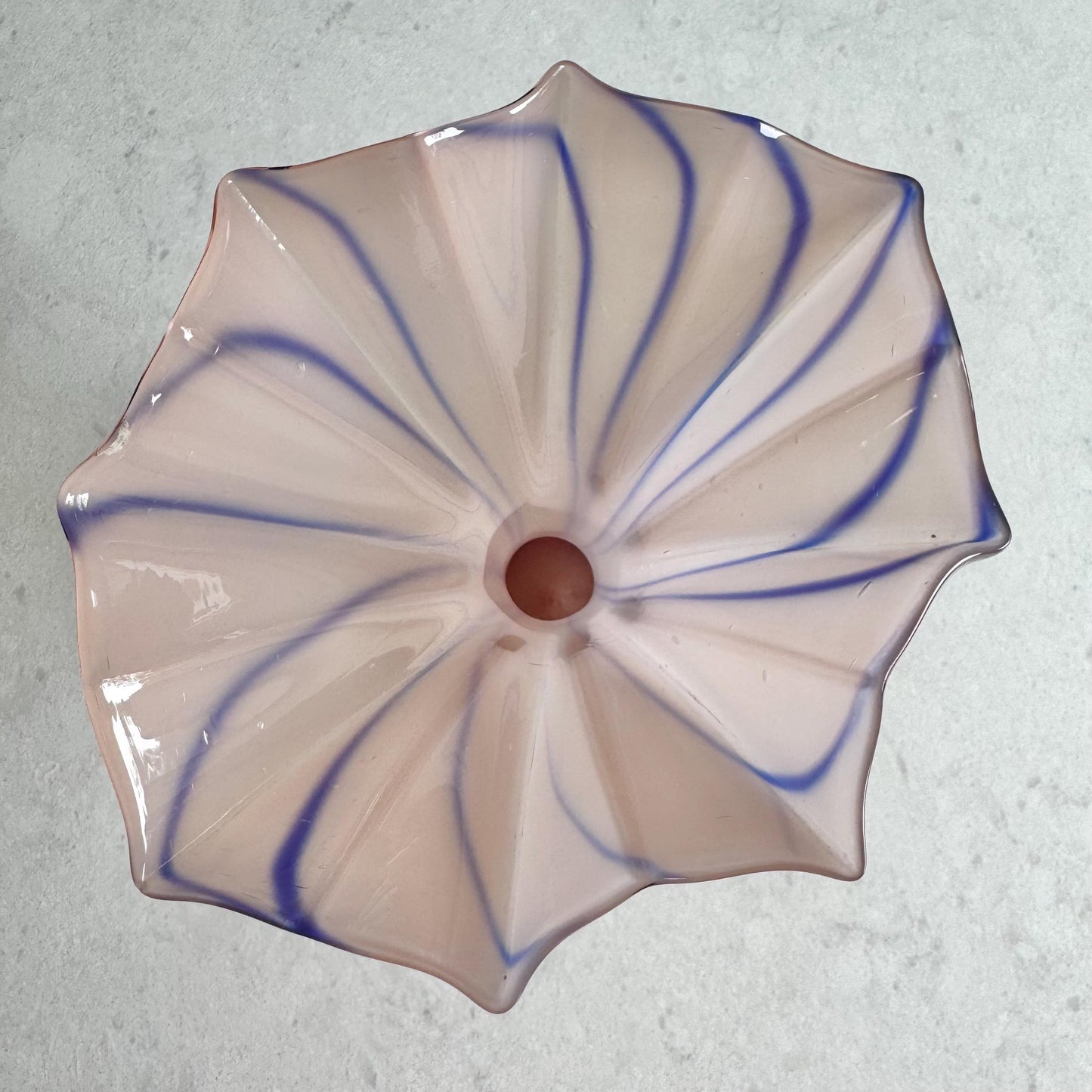 Vintage Kralik Hand Blown Art Glass Confetti Vase