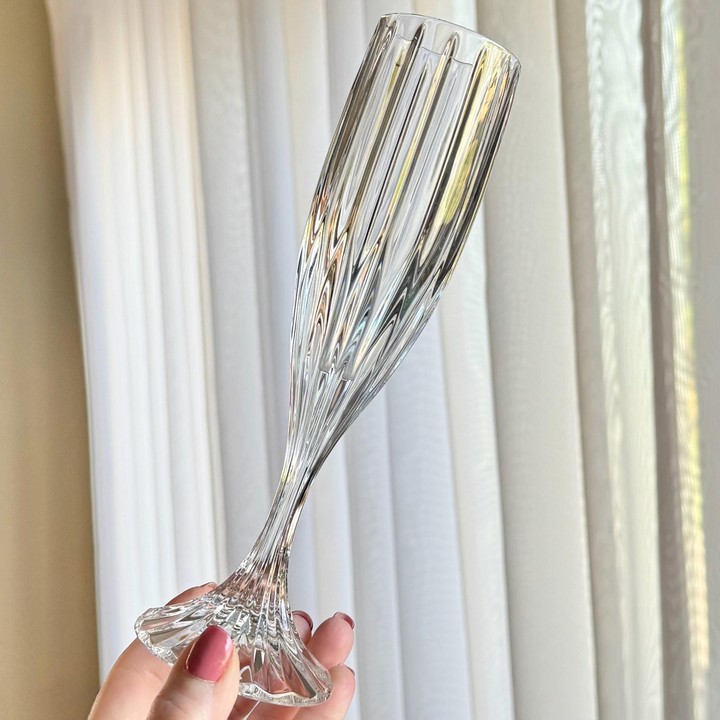 Vintage Mikasa Park Lane Glasses - Set of 6 Champagne Flutes
