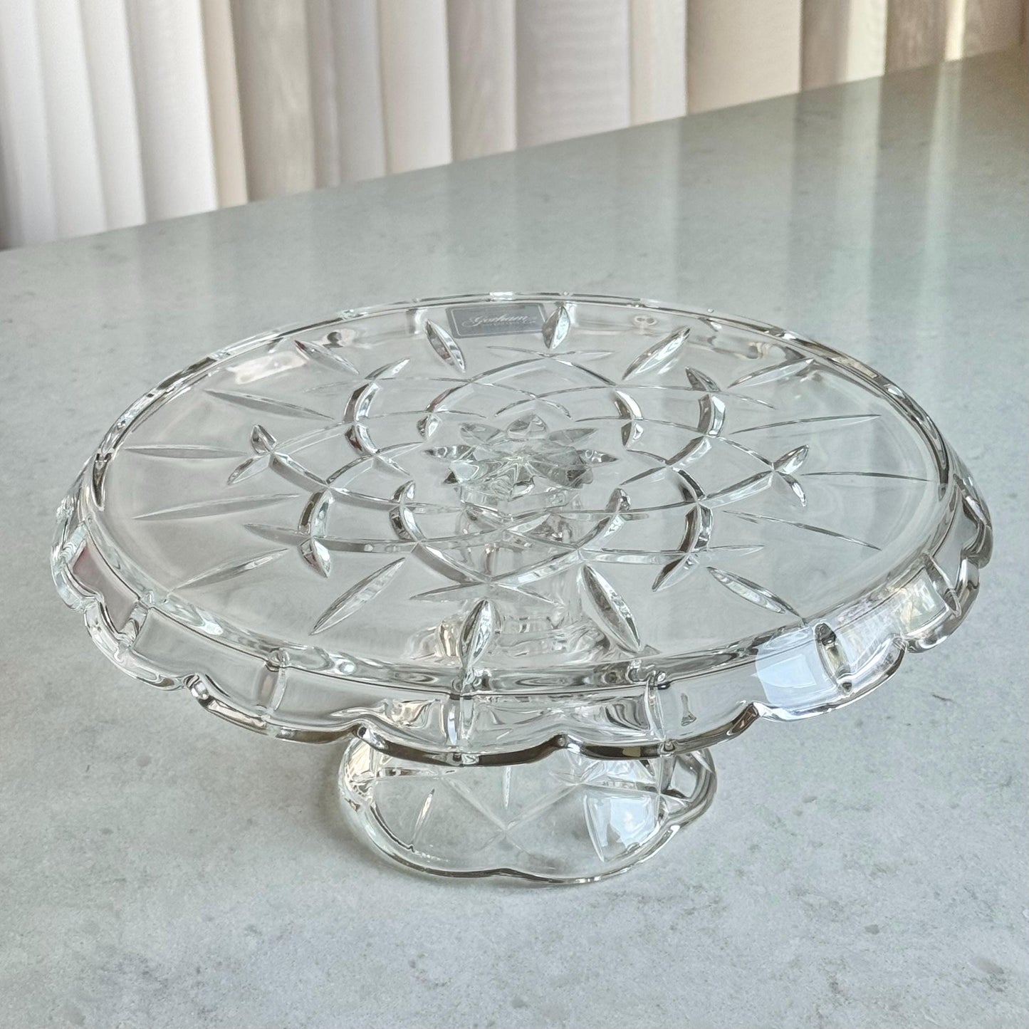 Vintage Gotham Lady Anne 10 Inch Cake Stand - Original sticker still affixed