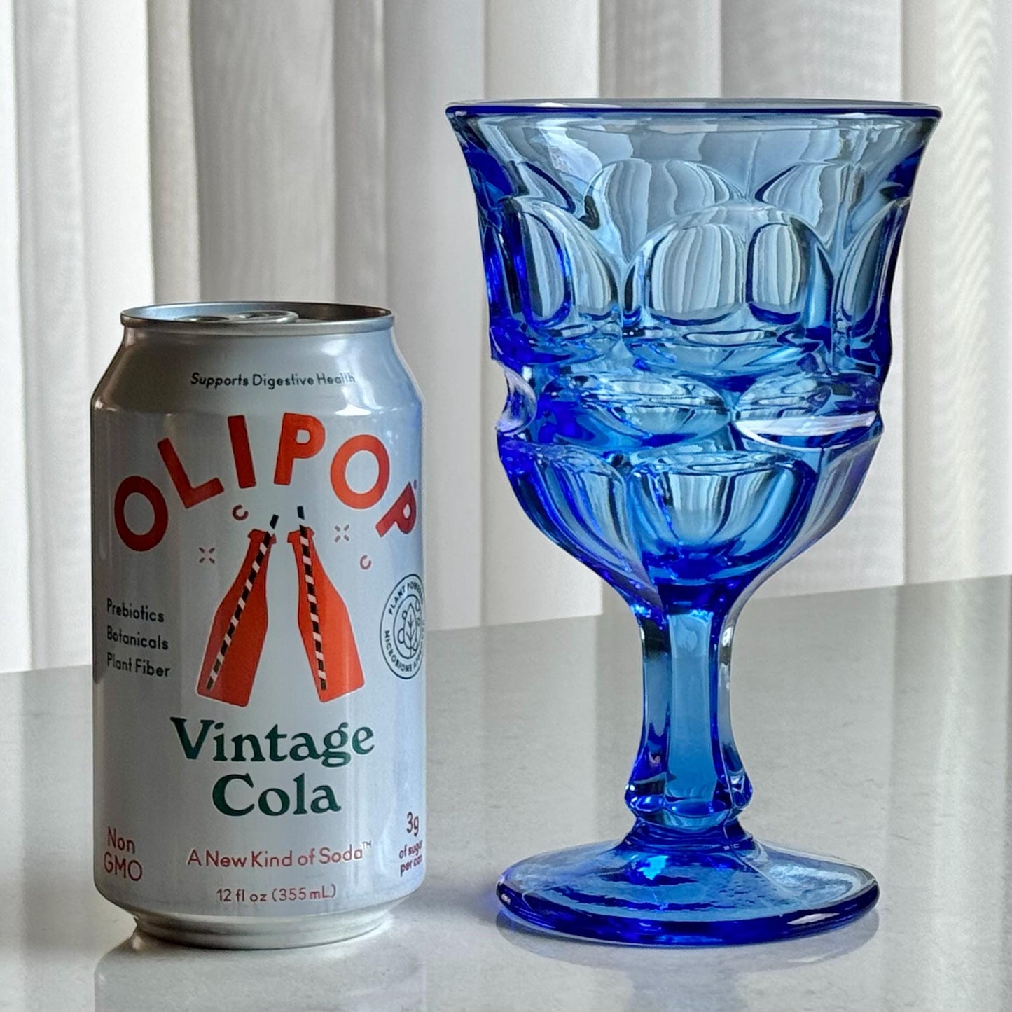 Vintage Fostoria Argus Blue Glasses (circa 1963 - 1980) - Set of 4 (#FA2)