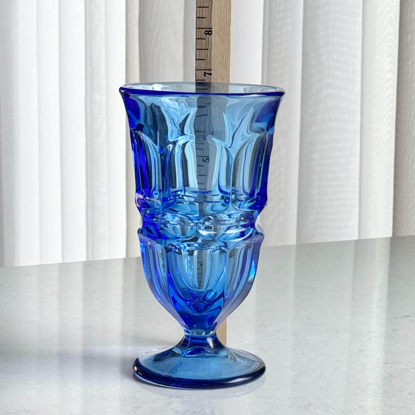 Vintage Fostoria Argus Blue Glasses (circa 1963 - 1980) - Set of 4 (#FA1)