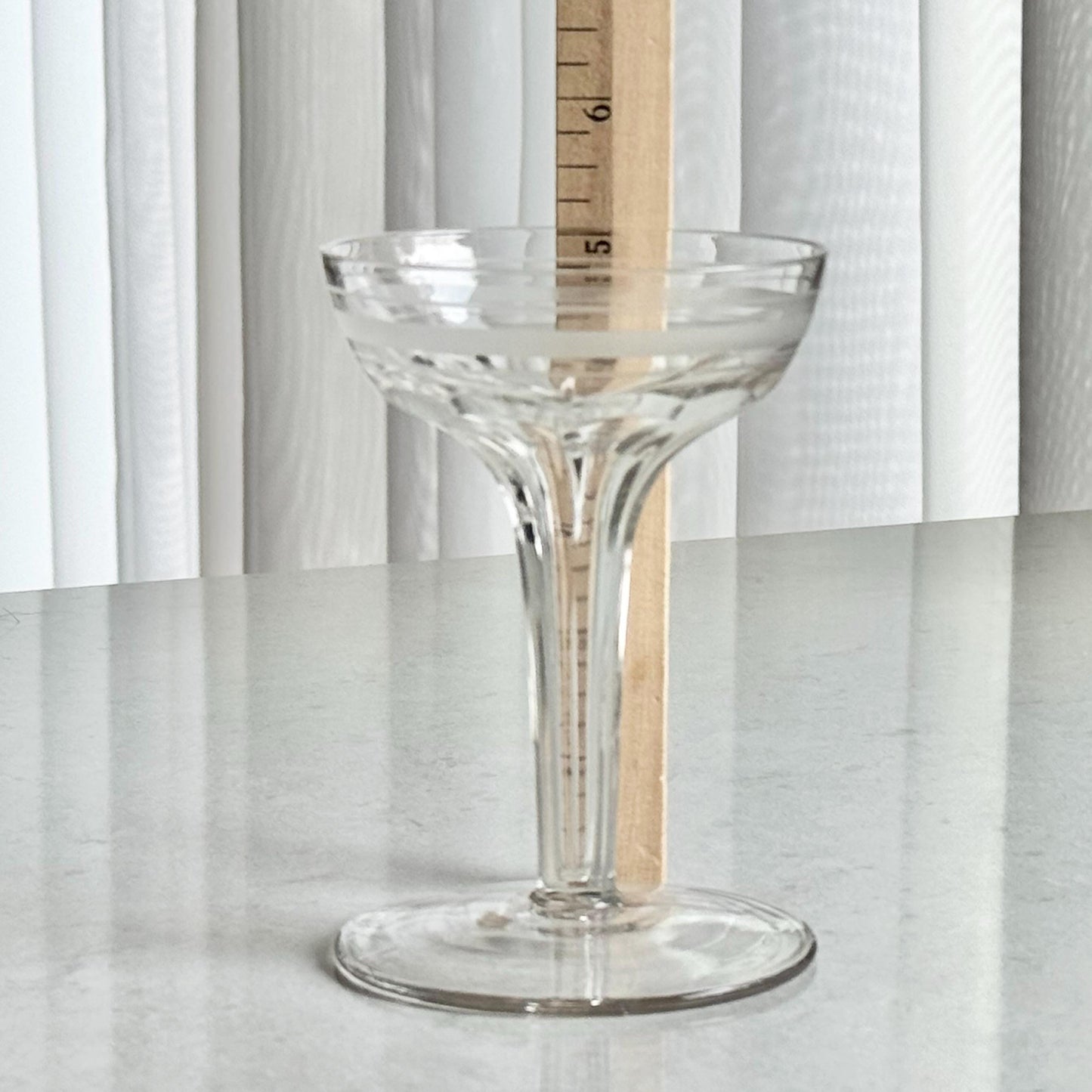 Vintage Hollow Stem Glasses - Set of 6
