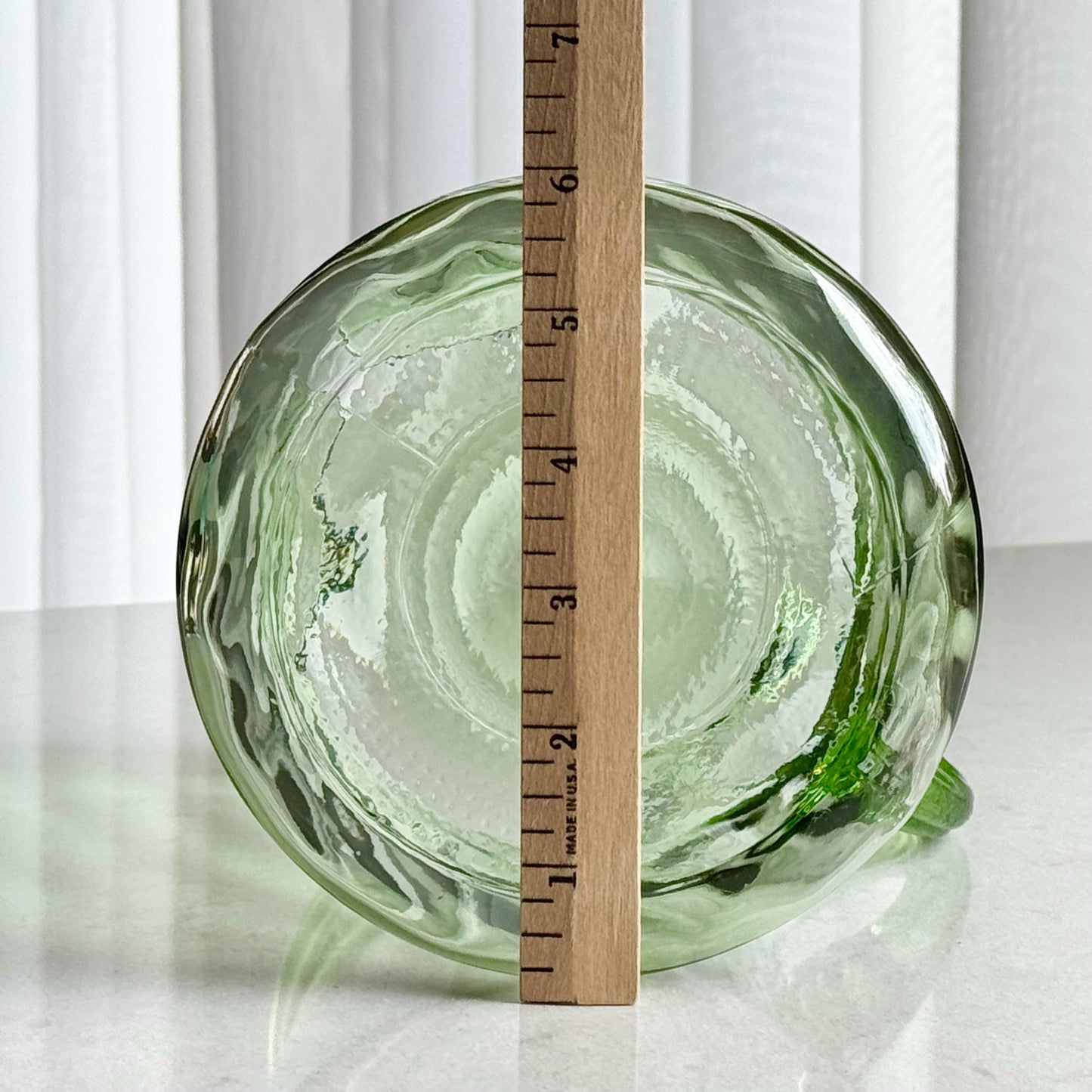 Vintage Green Swirl Pitcher