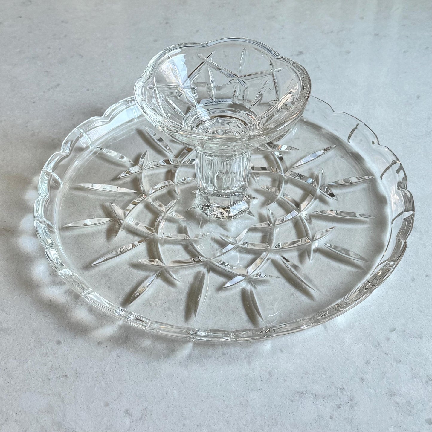 Vintage Gotham Lady Anne 10 Inch Cake Stand - Original sticker still affixed