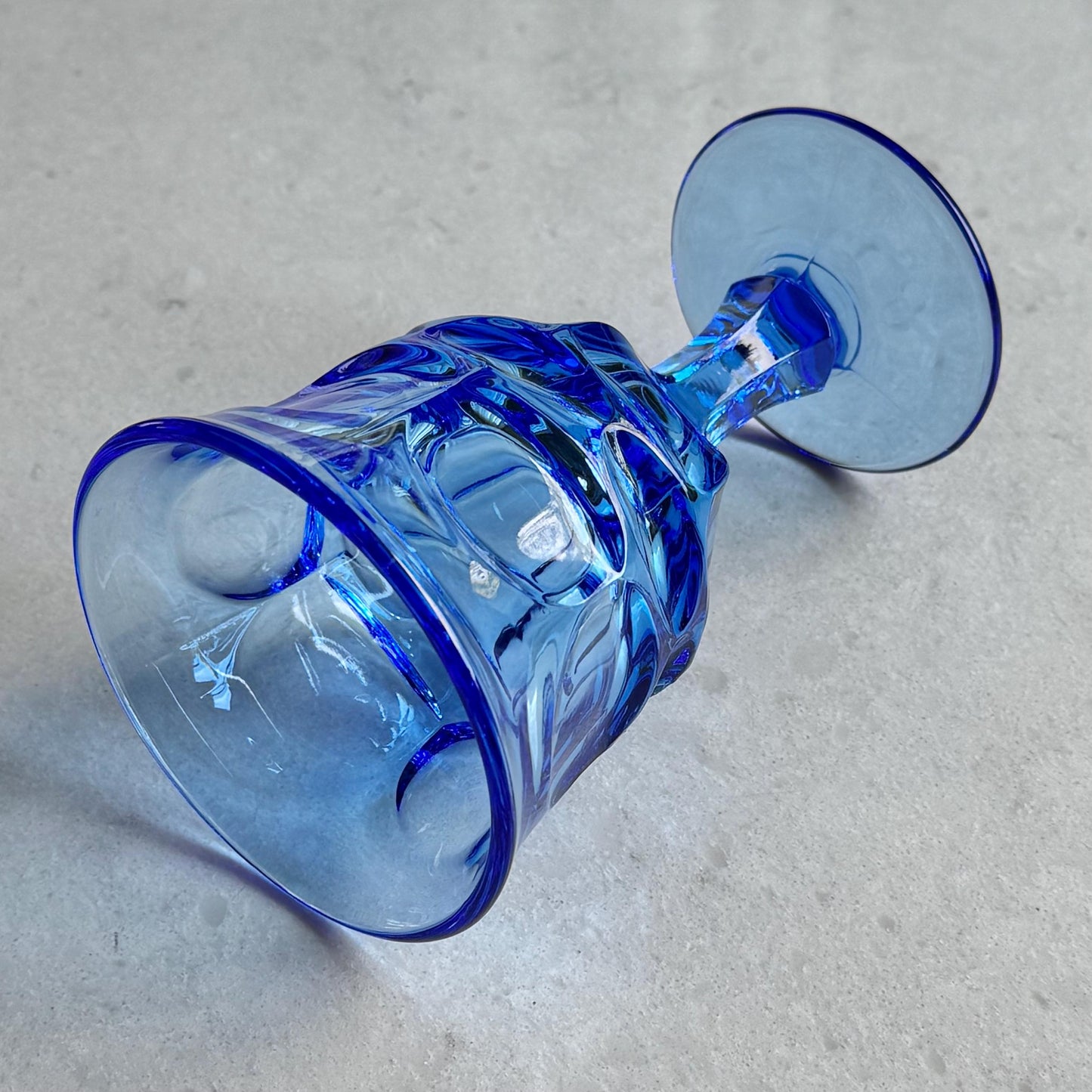 Vintage Fostoria Argus Blue Glasses (circa 1963 - 1980) - Set of 4 (#FA2)
