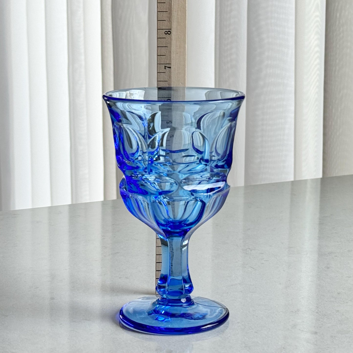 Vintage Fostoria Argus Blue Glasses (circa 1963 - 1980) - Set of 4 (#FA2)