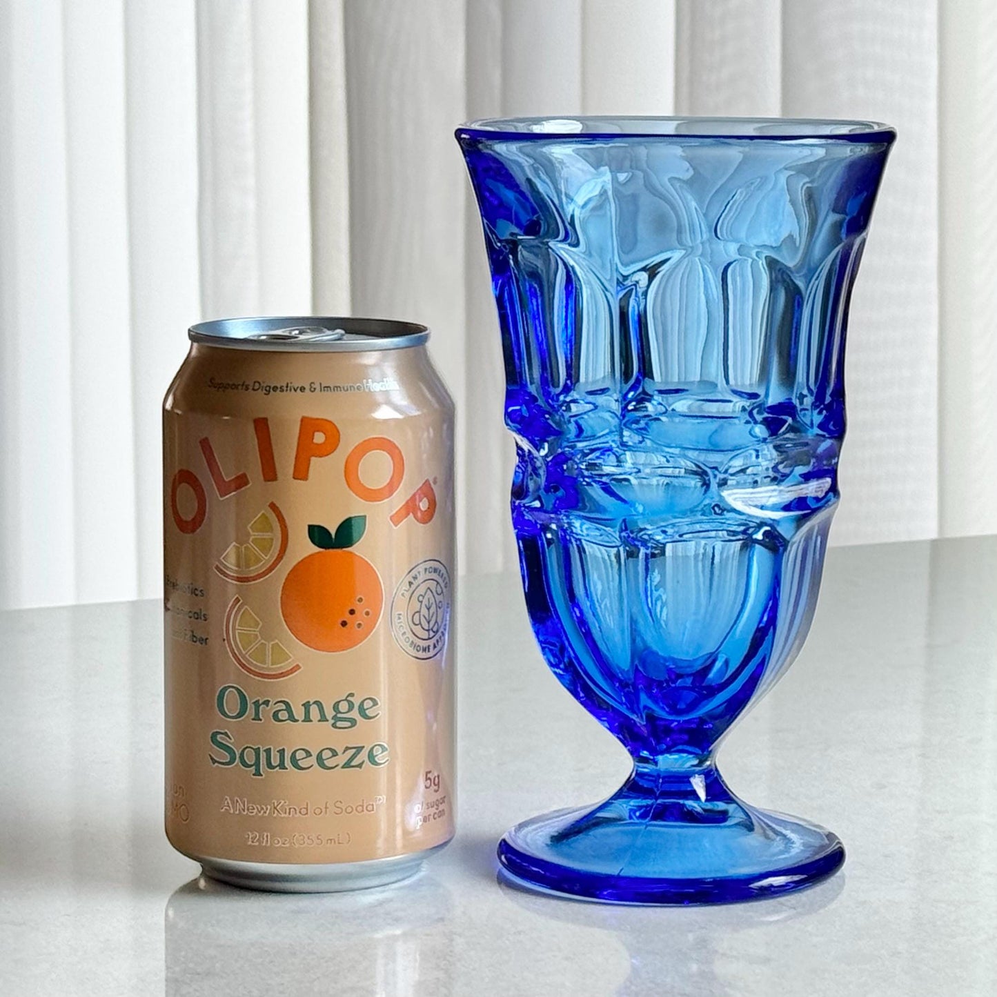 Vintage Fostoria Argus Blue Glasses (circa 1963 - 1980) - Set of 4 (#FA1)