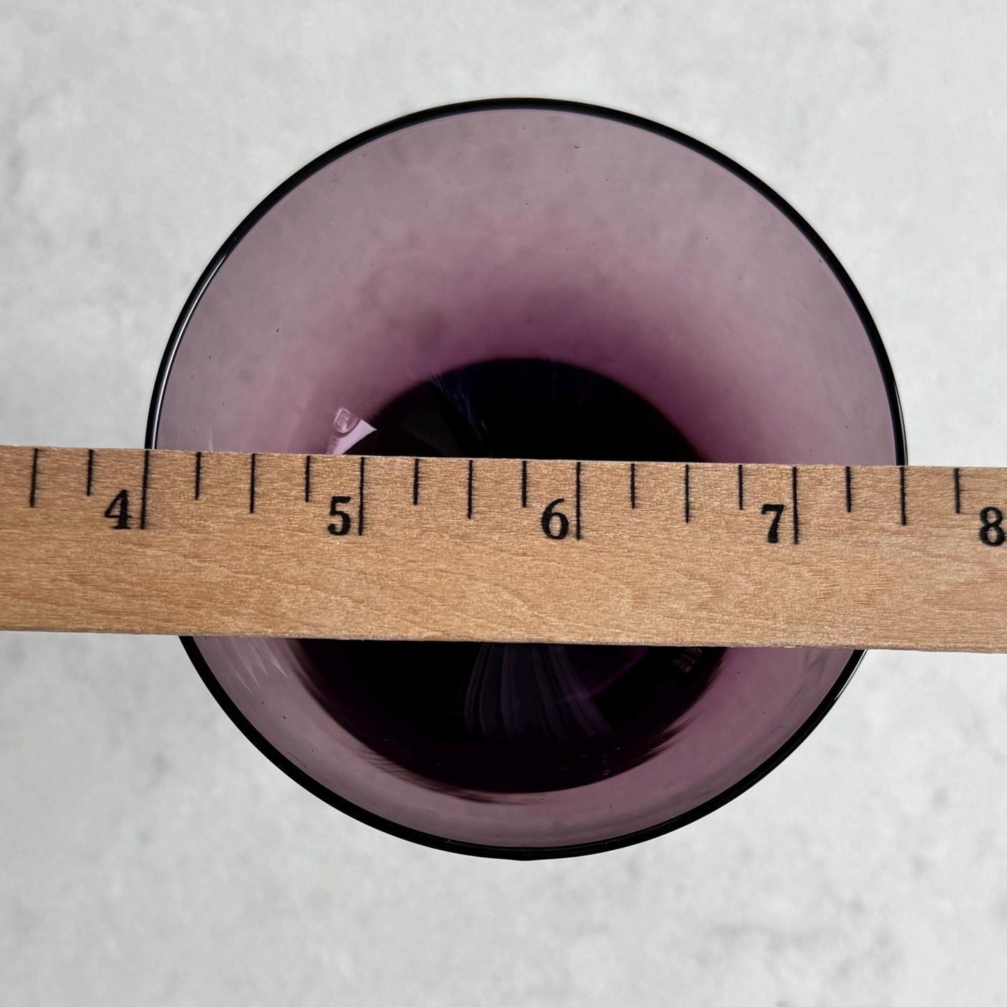 Vintage Bryce Aristocrat Amethyst Purple Bubble Stem Glasses - Set of 3