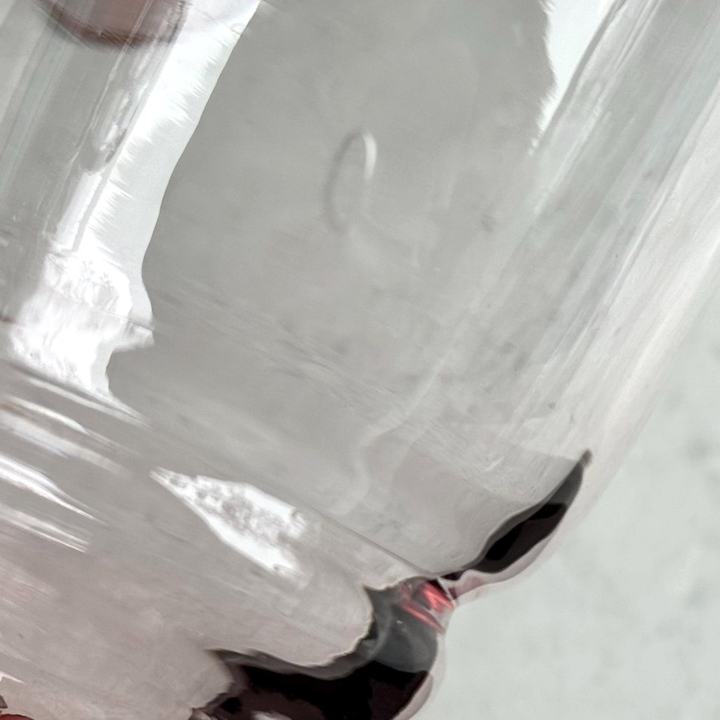 Vintage Pink Column Stem Glasses - Set of 10 Goblets