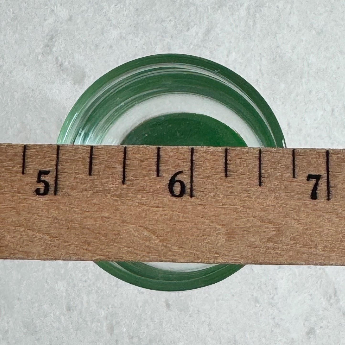 Vintage Green Stem Glasses - Set of 7 Flutes