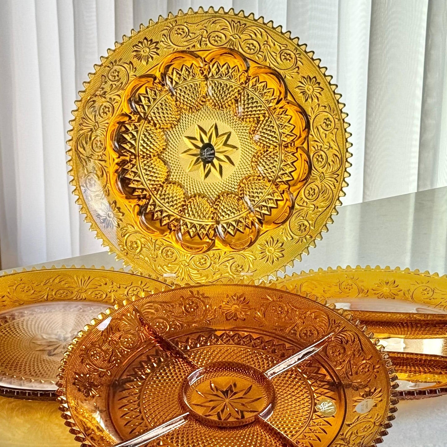 Vintage Indiana Glass Tiara Exclusive 3 Part Divided Dishes - 5 Available